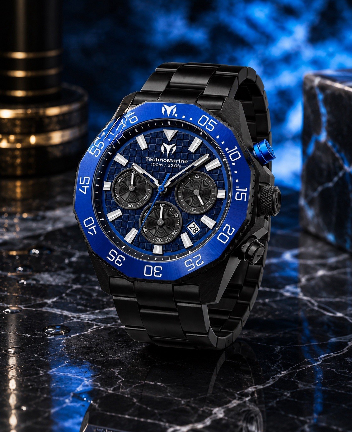 Invicta TechnoMarine Racing Legends Men’s Watch – 44.2mm, Black (TM-525024)