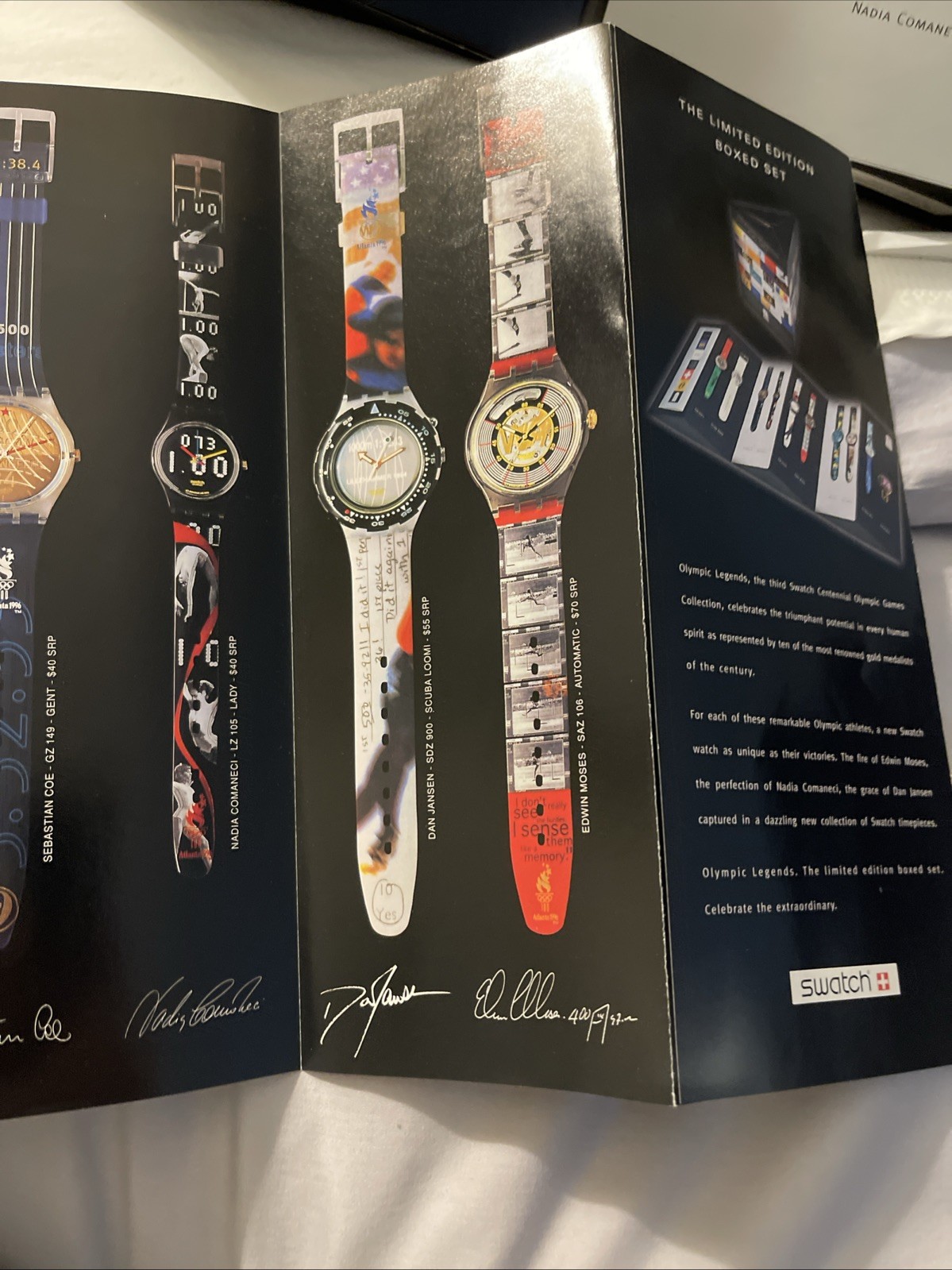 Olympic Legends Swatch Watch Box Set 10 WATCHES