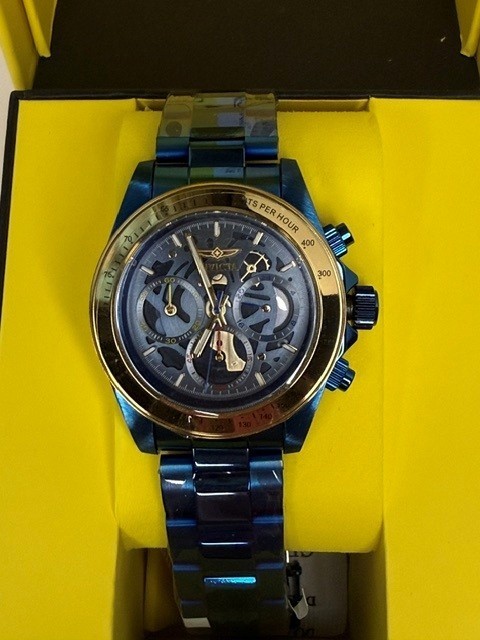Invicta Speedway Exoprix Men’s Watch – 39.5mm, Blue (51032)