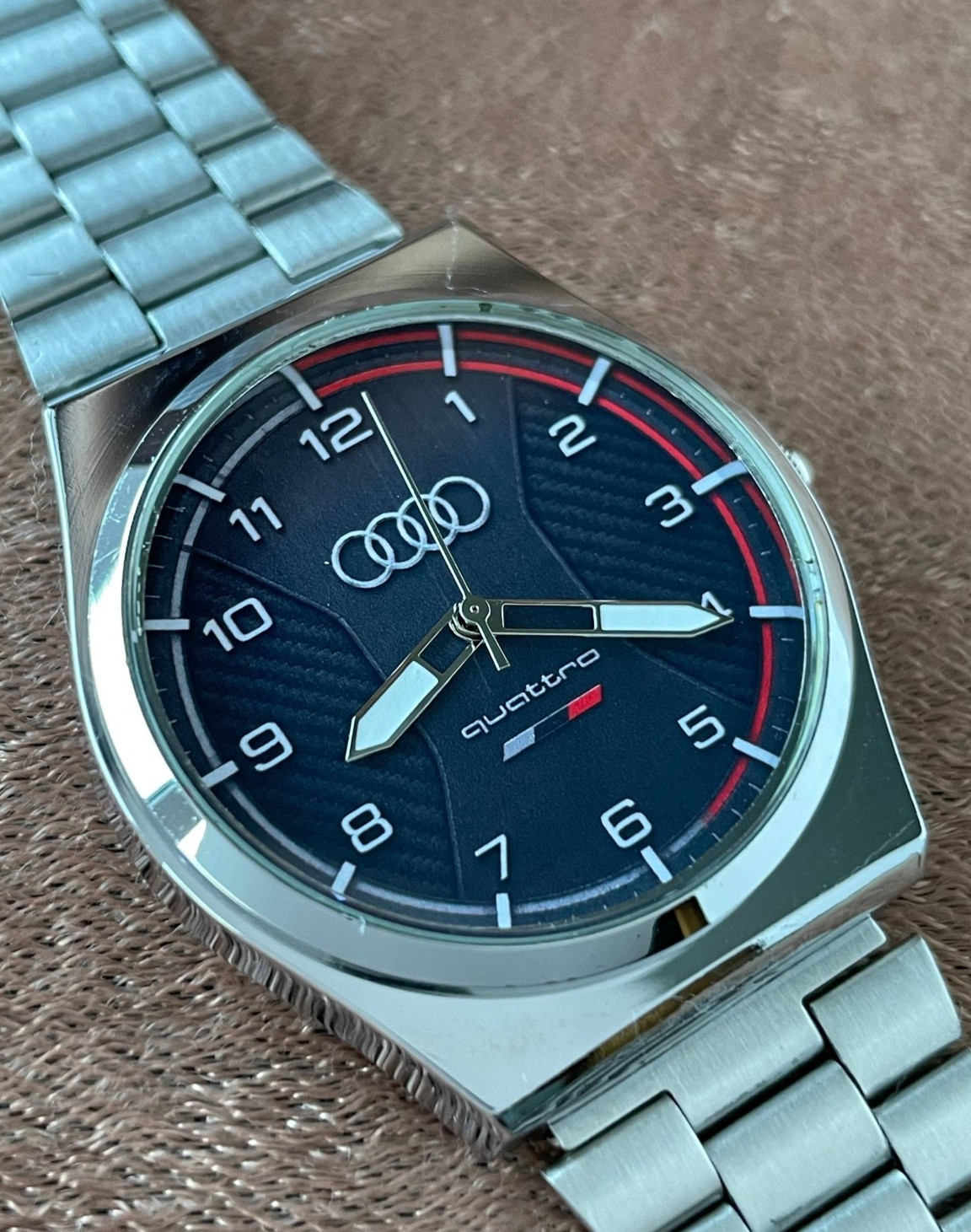 Audi Quattro, handmade watch, quartz movement, Audi Quattro