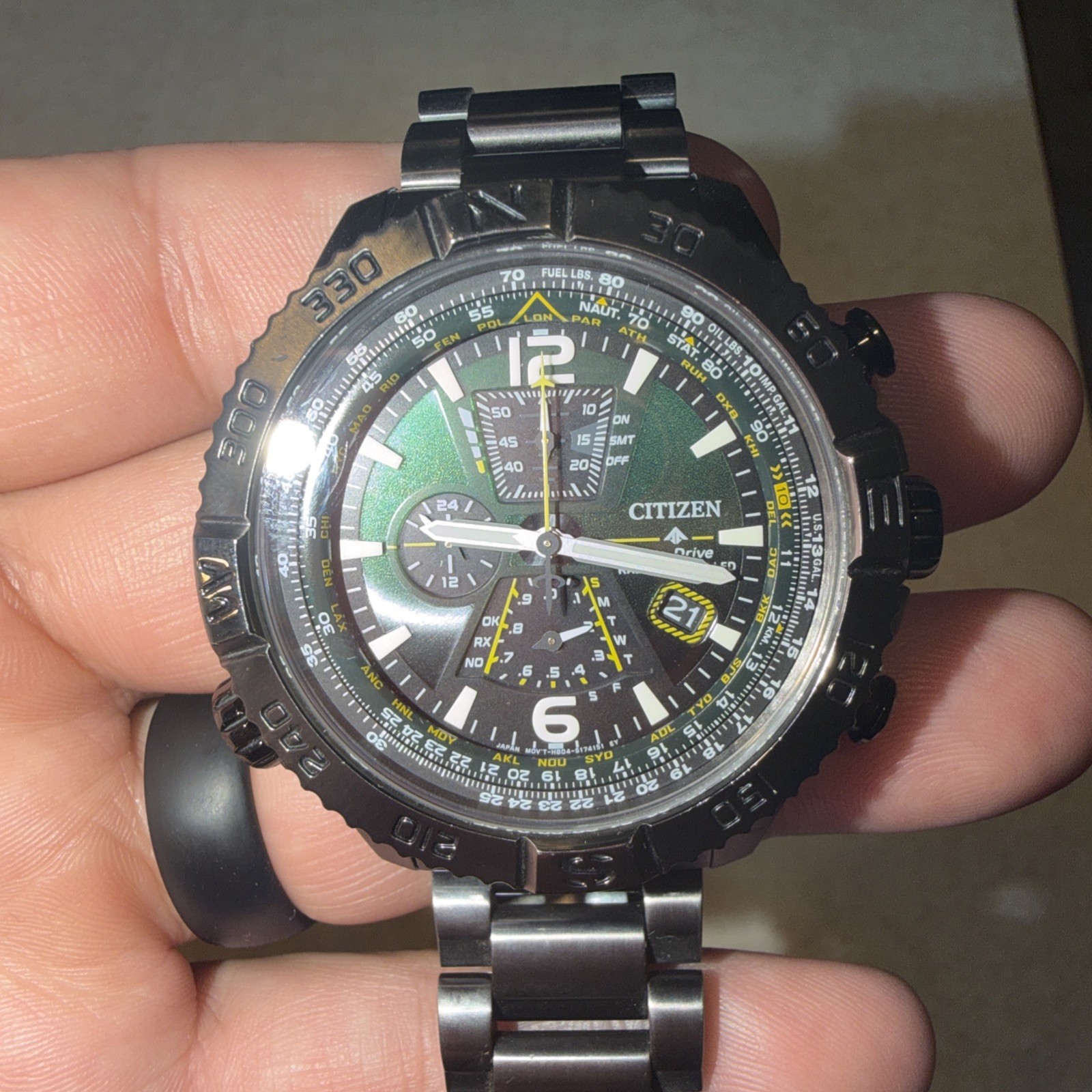 Citizen Promaster Navihawk AT822756X 48mm Grey Stainless Steel Men’s Watch