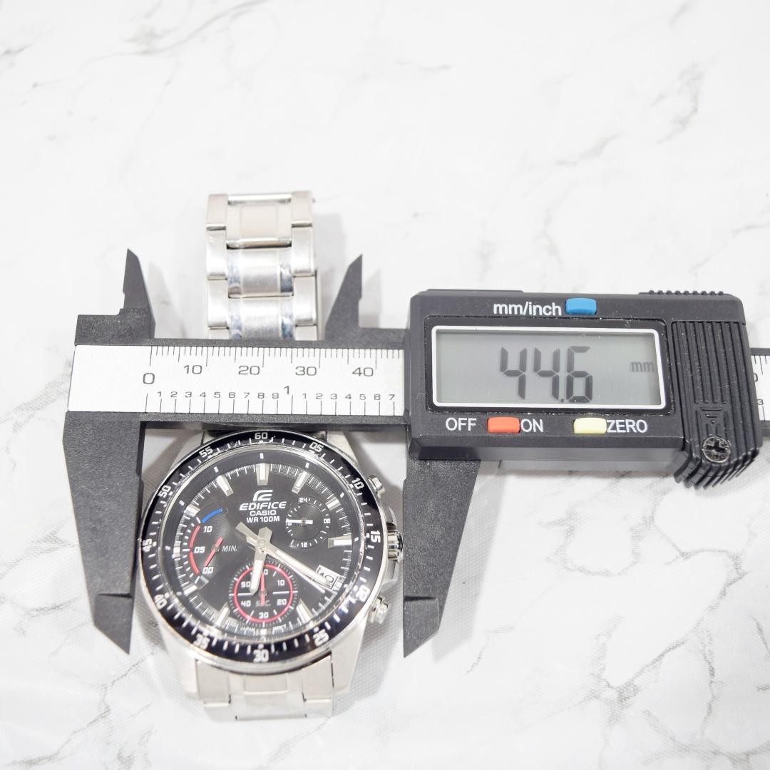 Casio Edifice EFV-540 Chronograph Retrograde Quartz Black Mens Watch Japan