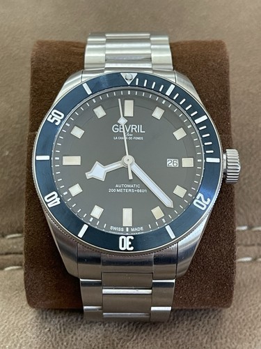 Gevril Men’s 48601 Yorkville Swiss Automatic Stainless Steel Date Watch