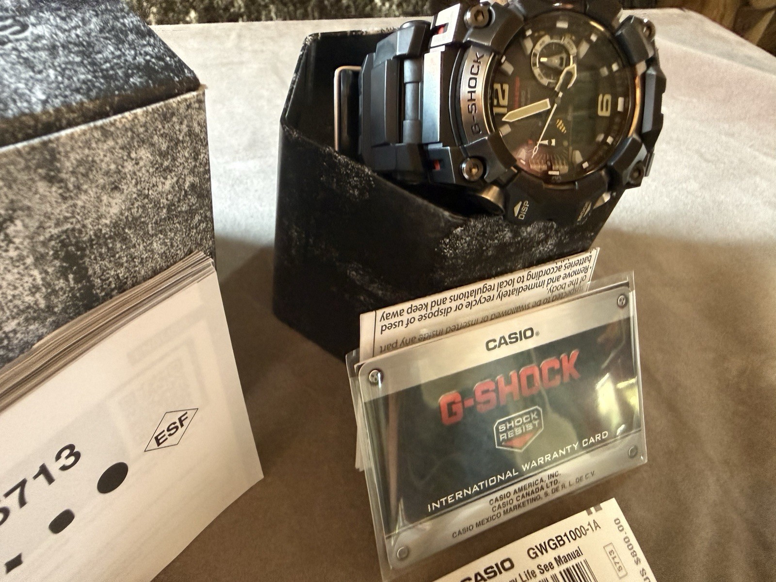 Casio G-SHOCK Mudmaster Analog/Digital Altimeter Compass GWG-B1000-1ACR