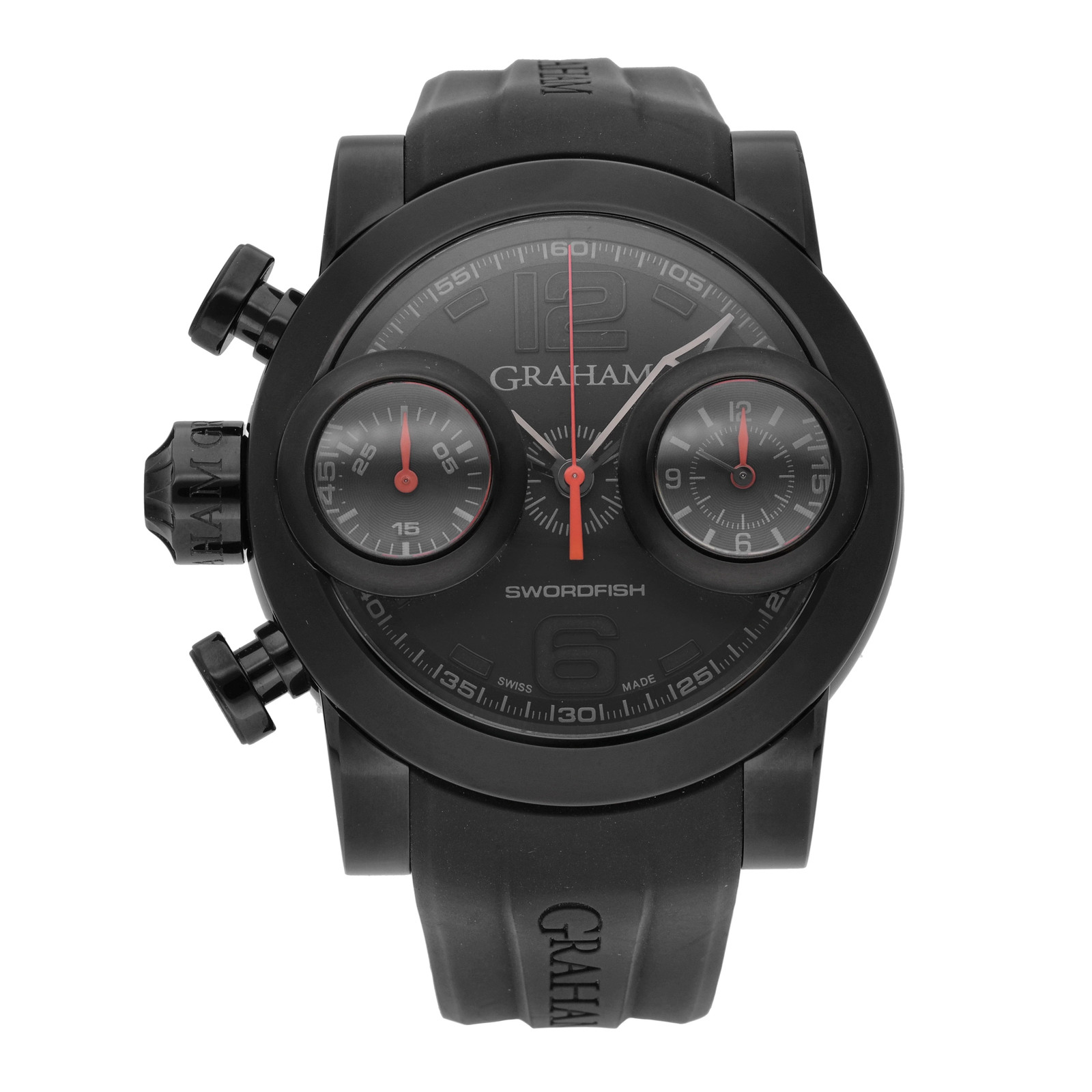 Graham Swordfish Booster Black PVD 48mm Automatic Men’s Watch 2SWBB.R36L.K58N