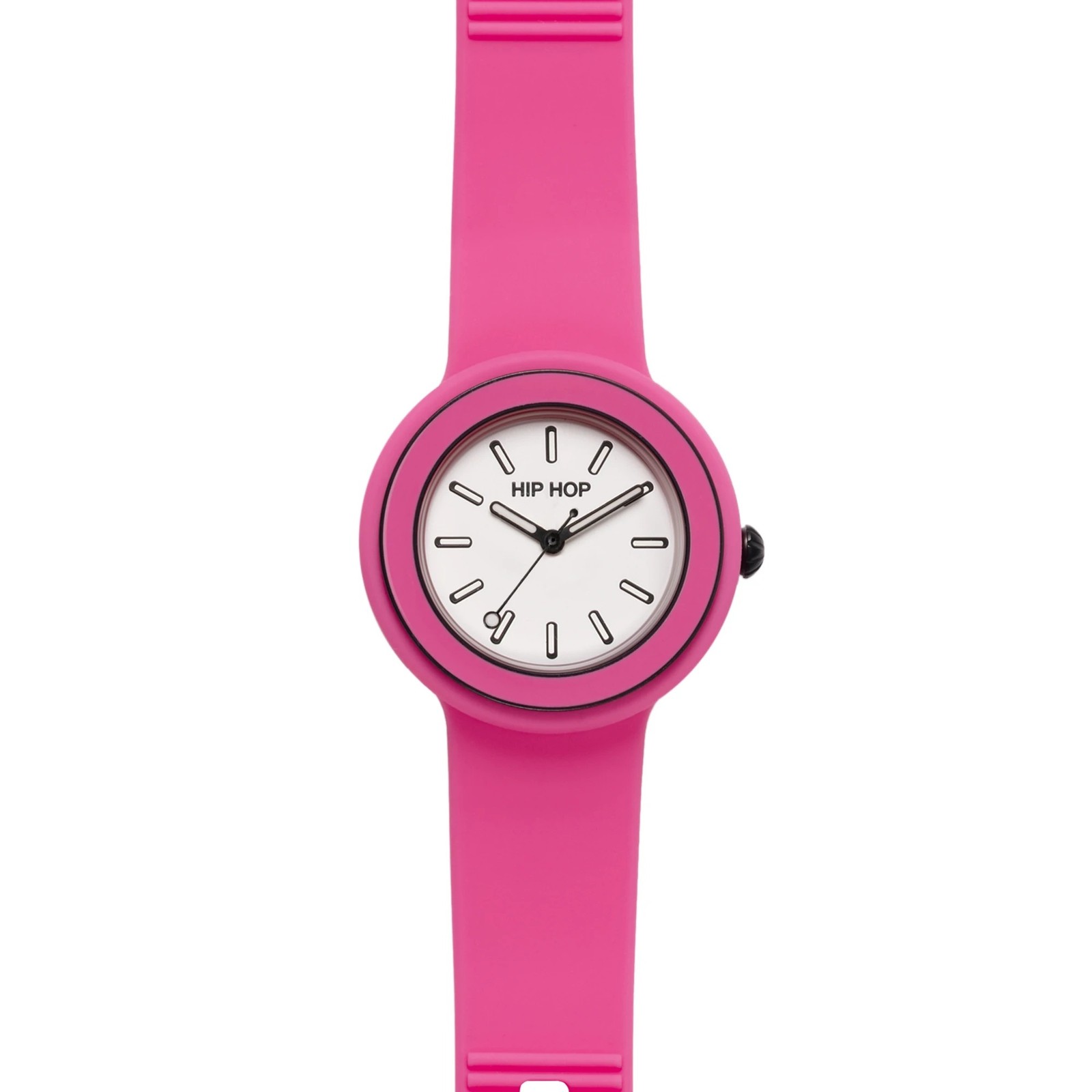Wristwatch HIP HOP HERO.DOT BEZEL HWU1280 Regular 34mm Silicone Pink White