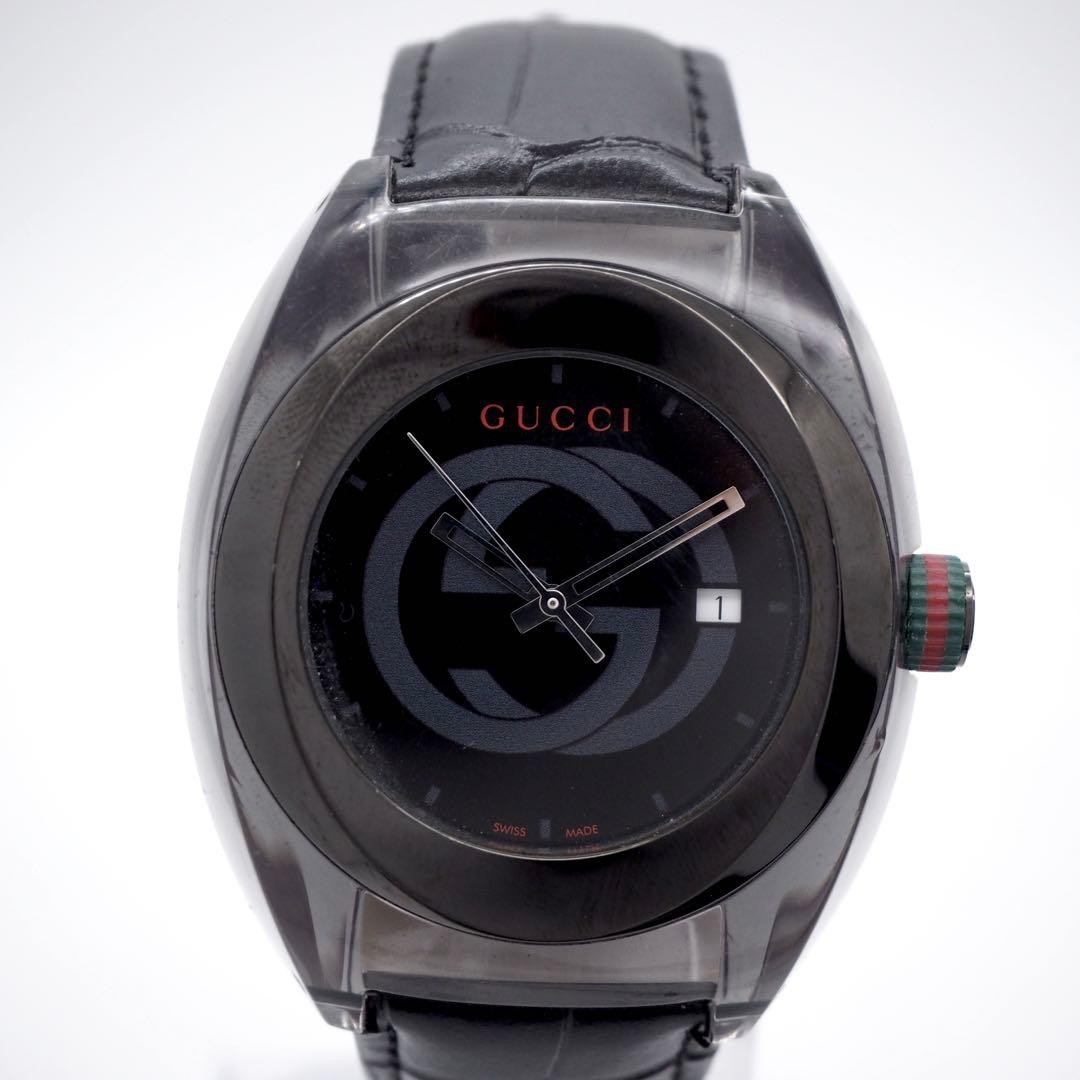 Working GUCCI Men’s Watch Sync 137.1 Date Black