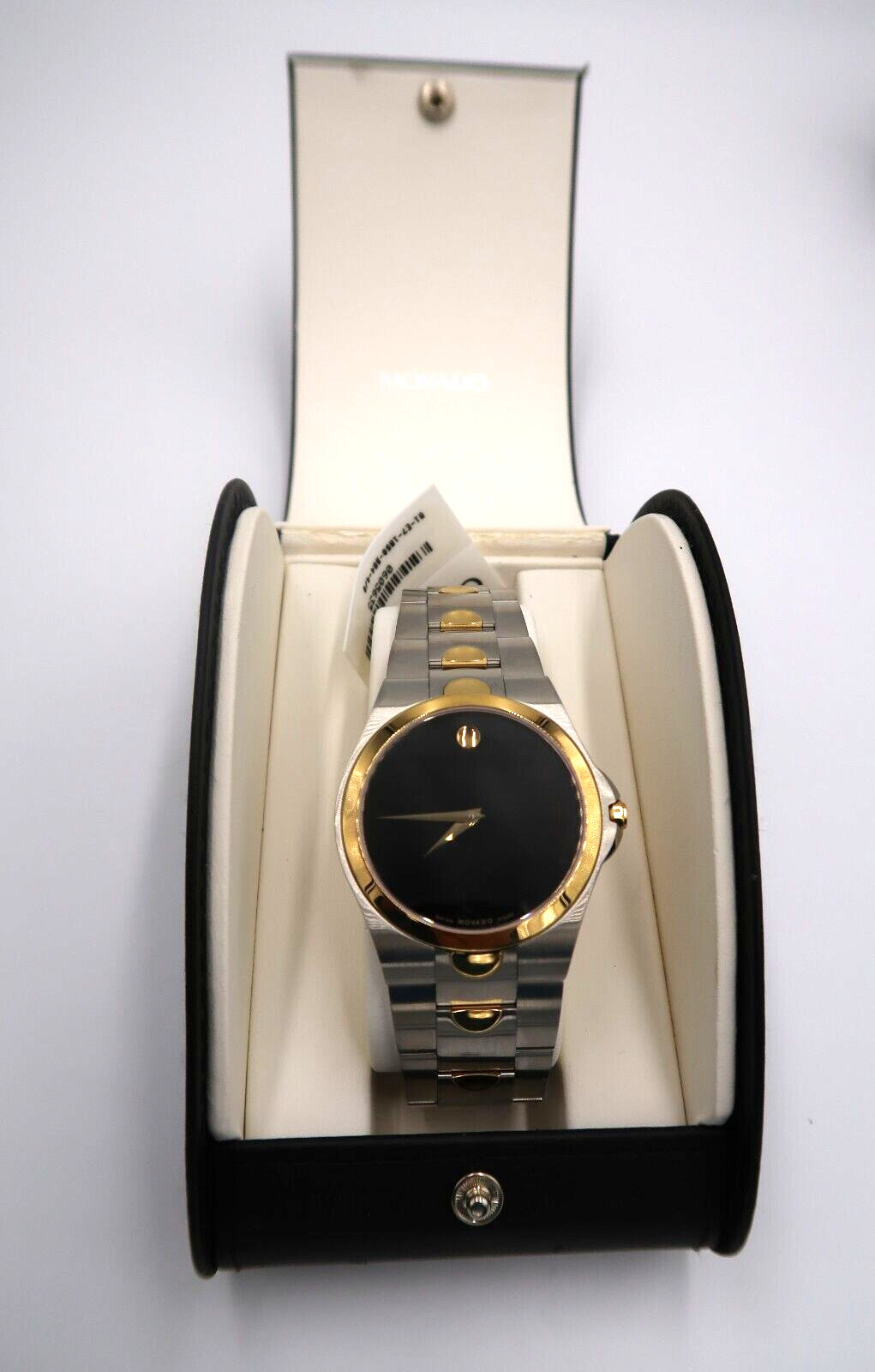 t276 Movado Luno Men’s Gold and Stainless Steel Watch 0605635