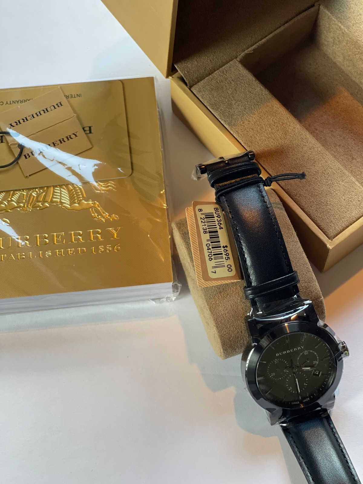Burberry The City Chronograph Dark Grey Men’s Watch (BU9364) Brand New with Box