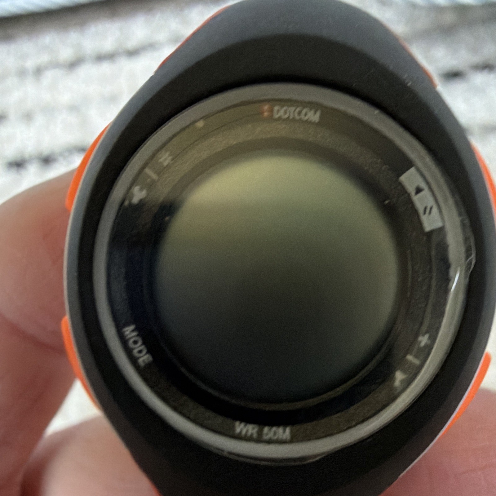 DOTCOM A Brave Heart Quartz Digital Watch 50m Water Resistant Black/Orange