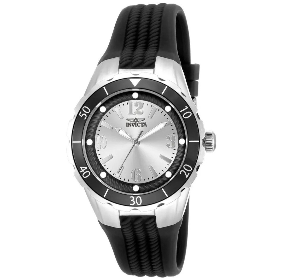 Invicta Angel Halo Women’s Watch 38mm Black W/Silver Dial 17482 New!!