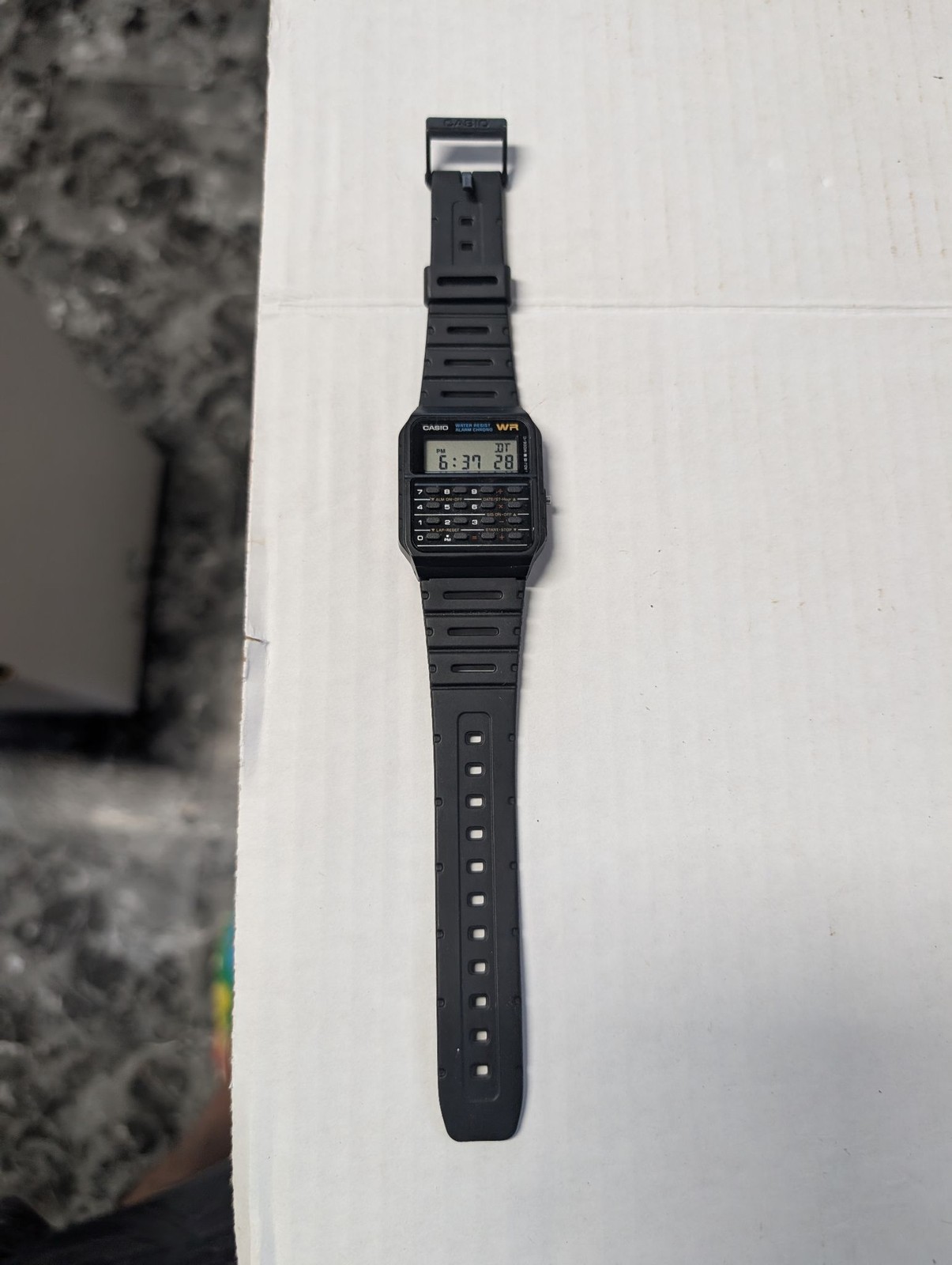 Casio CA-53W Watch Mens Black Calculator Digital Retro Resin Band Water Resist