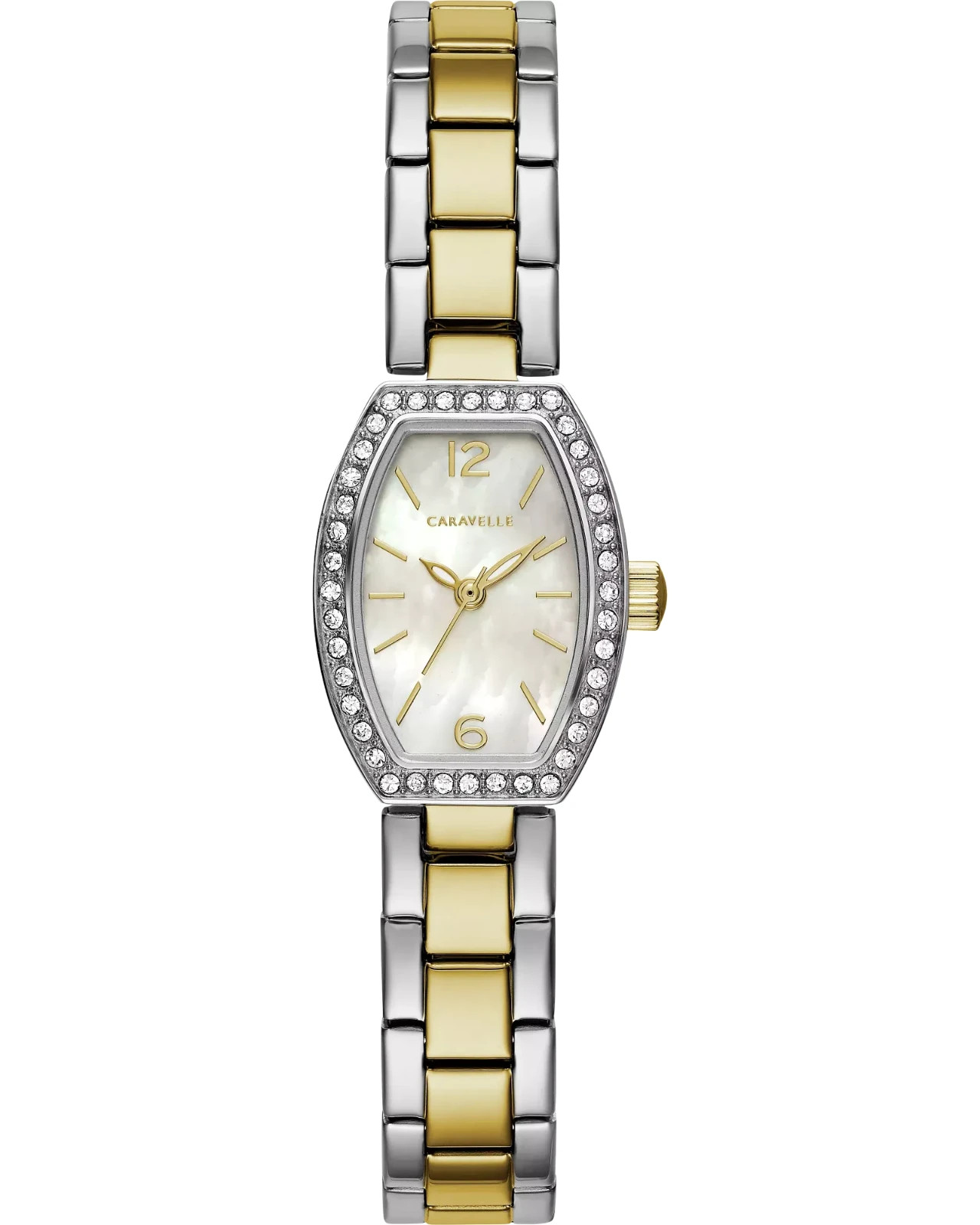 Caravelle by Bulova Women’s Two Tone Stainless Steel 13mm Crystal Watch 45L168