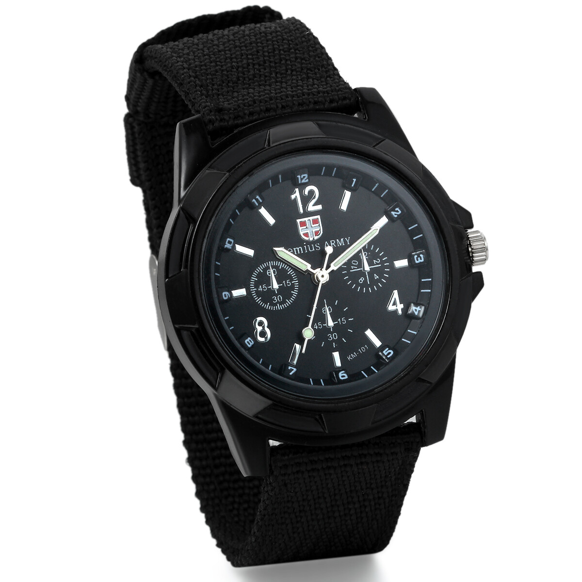 Military Army Mens Nylon Canvas Band Watches Analog Quartz Wrist Watch Sport US