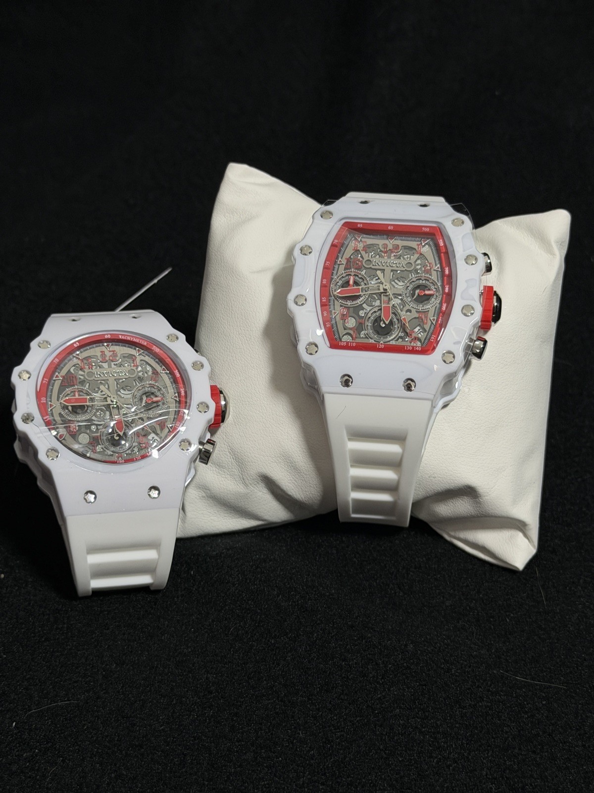 Invicta Racing Collection Bundle Valxor Valyron |White & Red Racing Chronographs