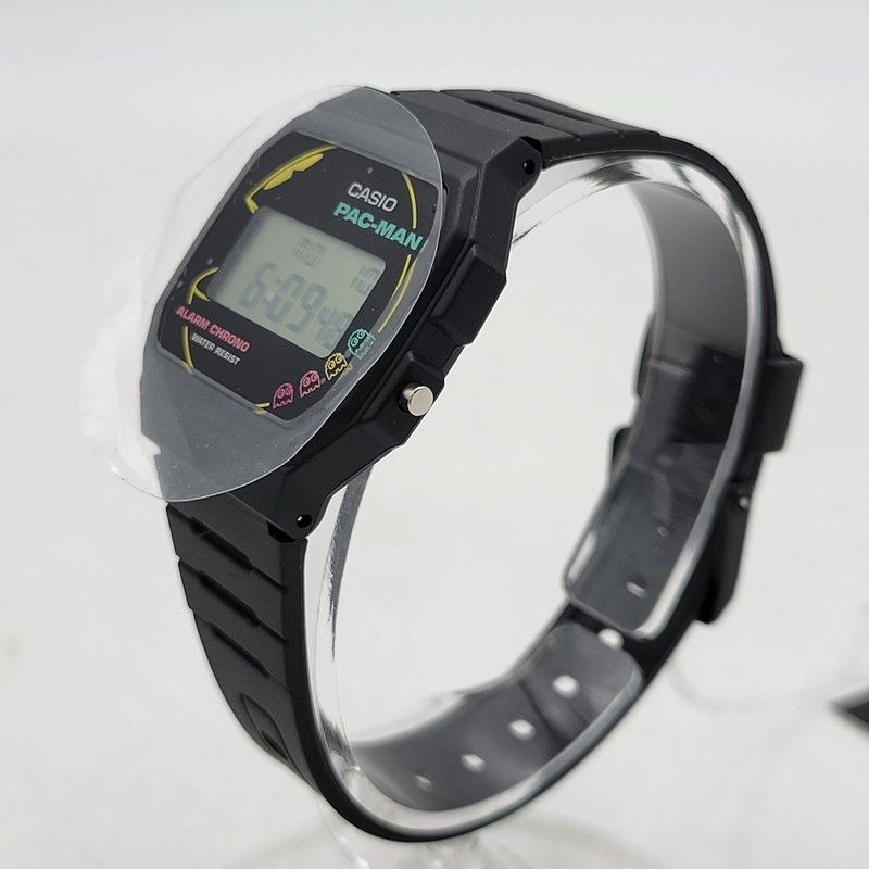 Used excellent condition CASIO PAC MAN DIGITAL QUARTZ F 91WPC 1ADR digital quart