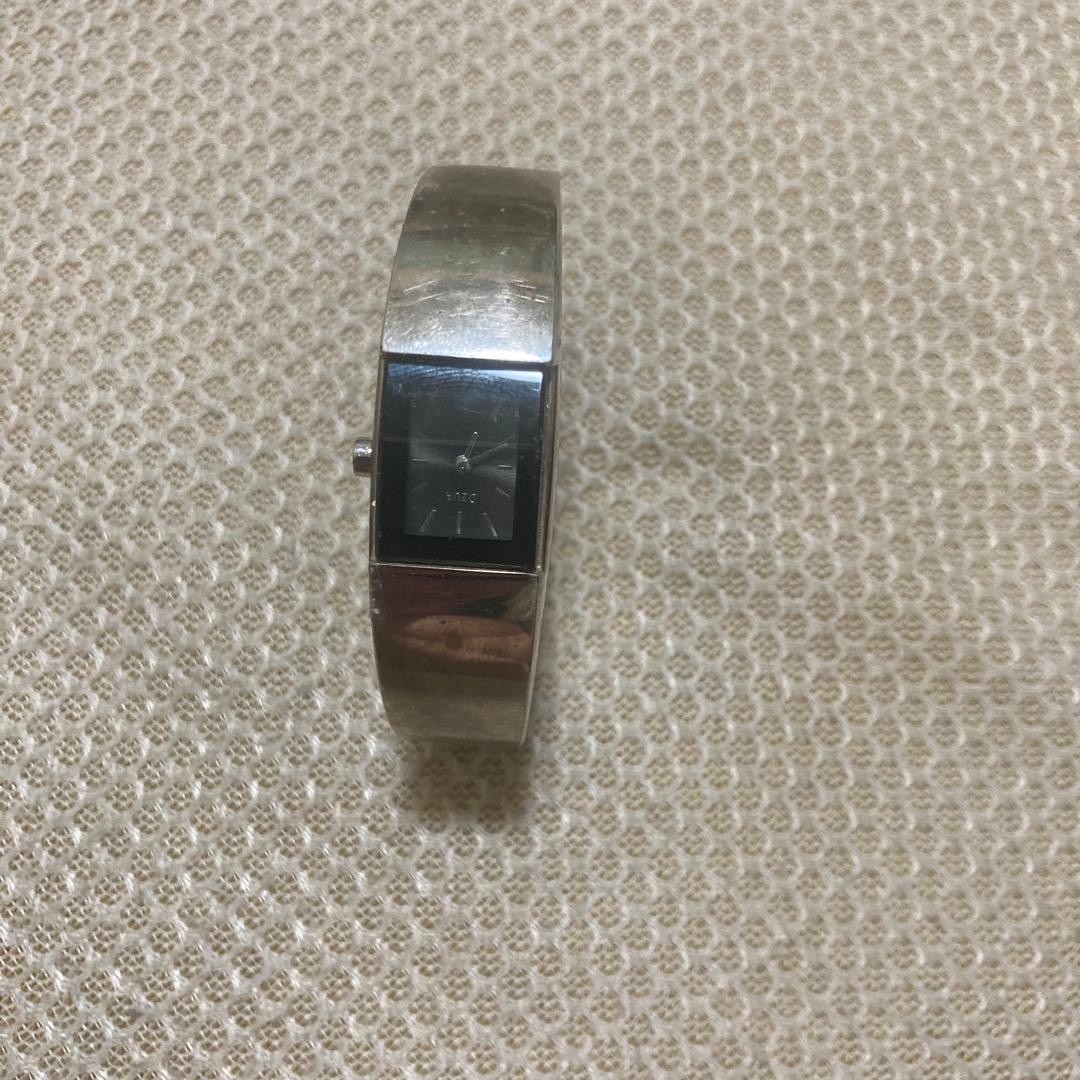 Vintage Alba V220-6650 Ladies Bangle Watch Quartz Black Dial JDM For Parts