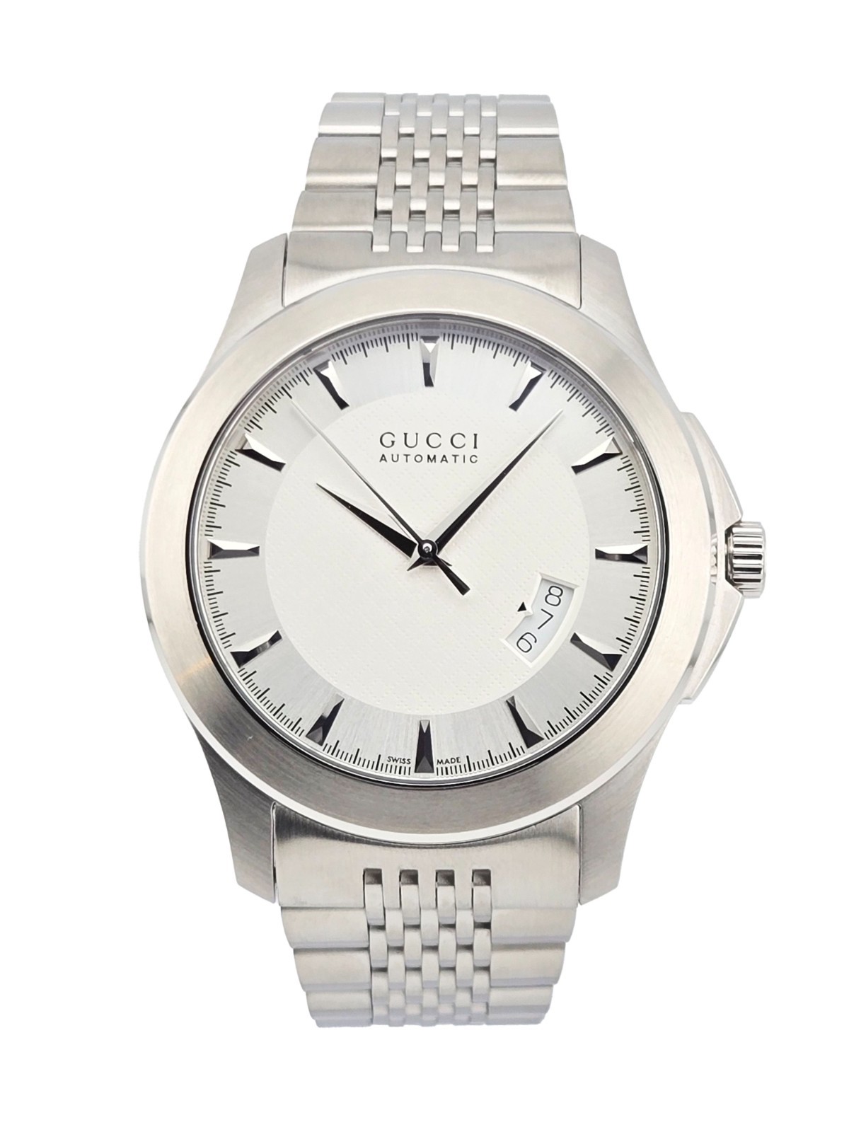 $1450 MSRP | Gucci Timeless Men’s Automatic Stainless Steel Watch – YA126209