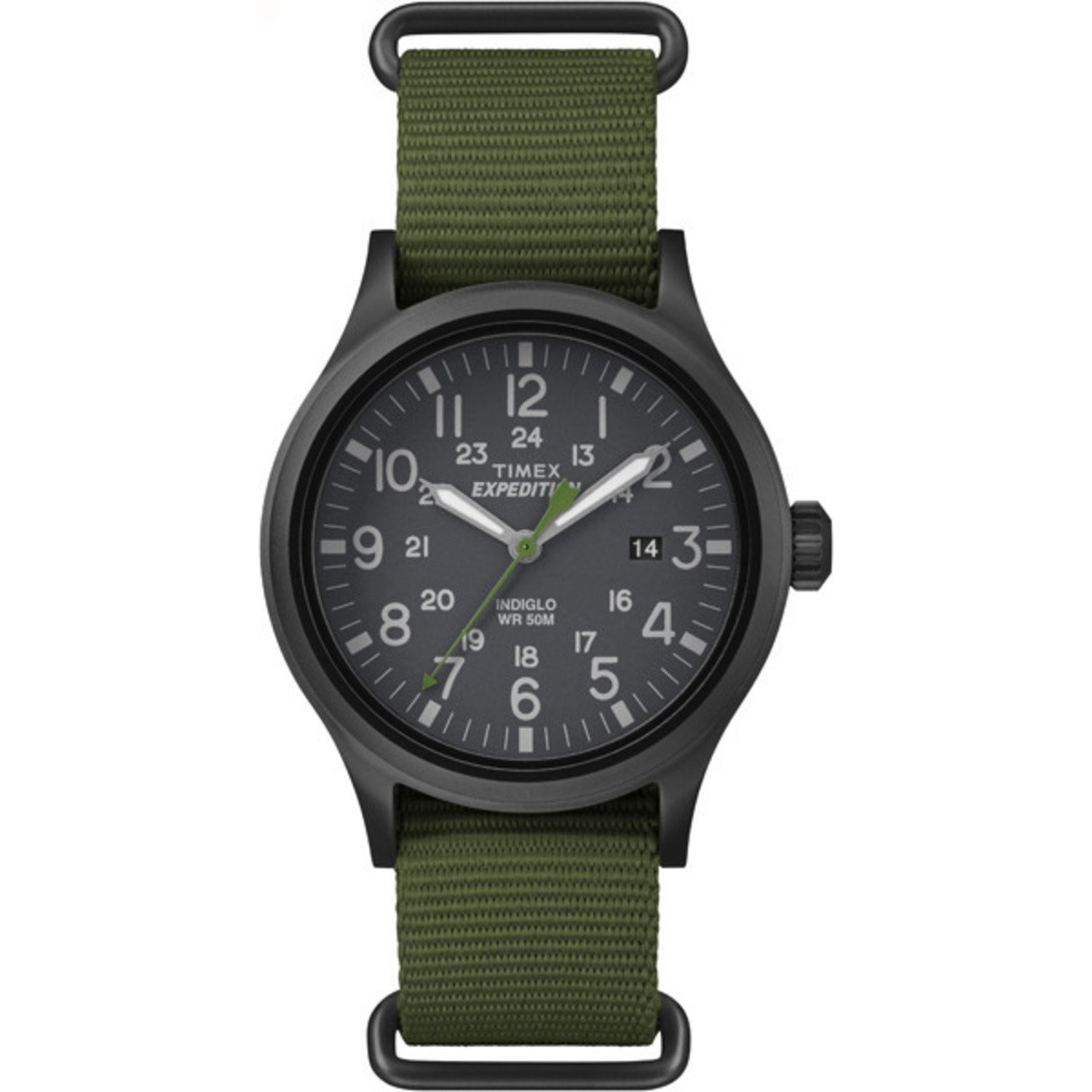 Timex Men’s Expedition Scout 40mm Watch – Mens Standard, Green/Black/Black