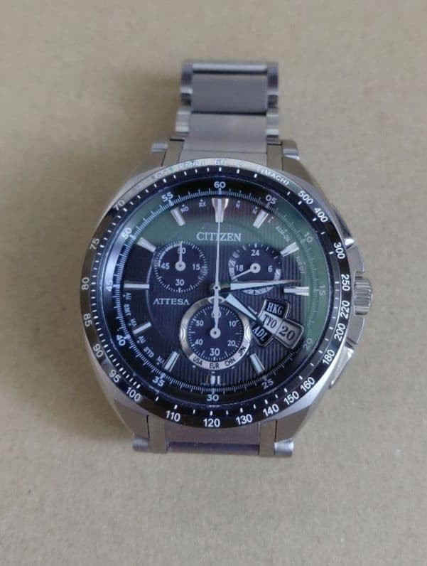 CITIZEN Attesa ATD53-3081-ATD53-3081 80 mm Solar Wristwatch Used Radio