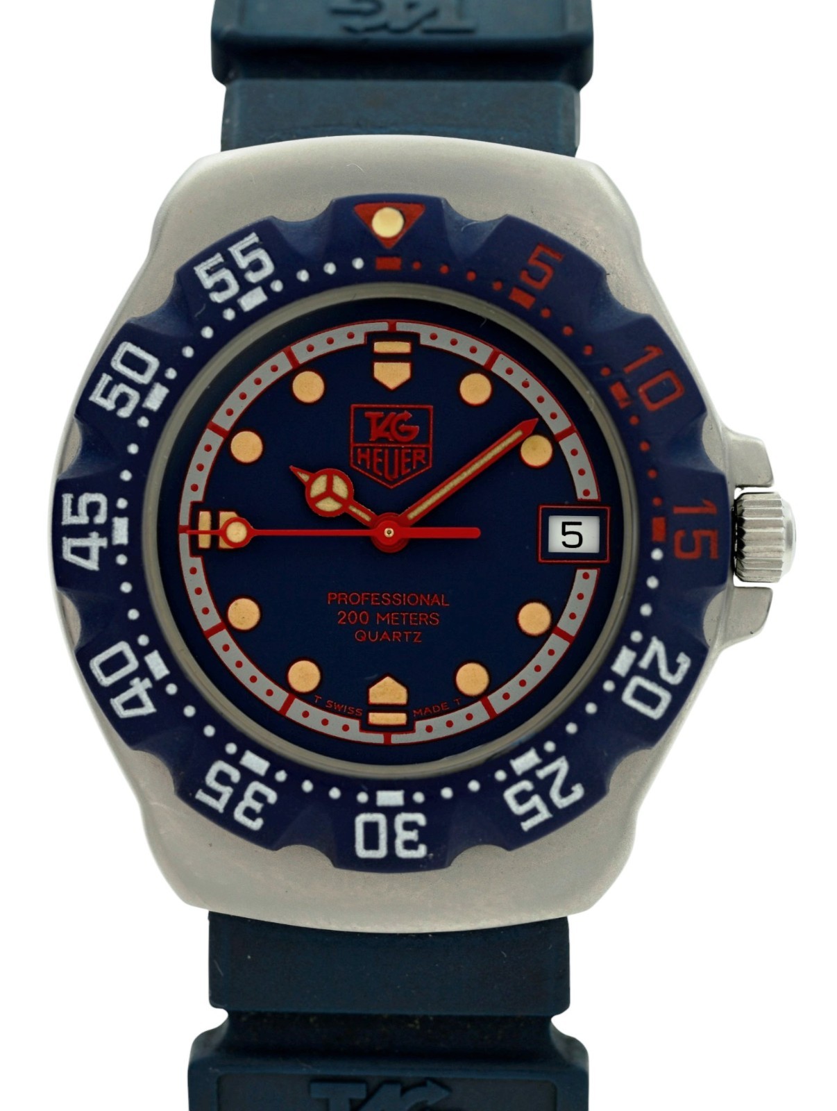 Tag Heuer 35mm Formula 1 Blue/ Red/ Silver Dial Swiss Quartz Watch! Ref: WA1210!