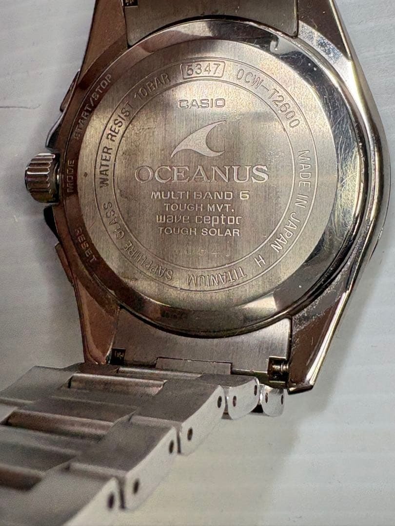 Casio Oceanus OCW-T2600-1AJF Titanium Silver Solar Radio Wrist Watch