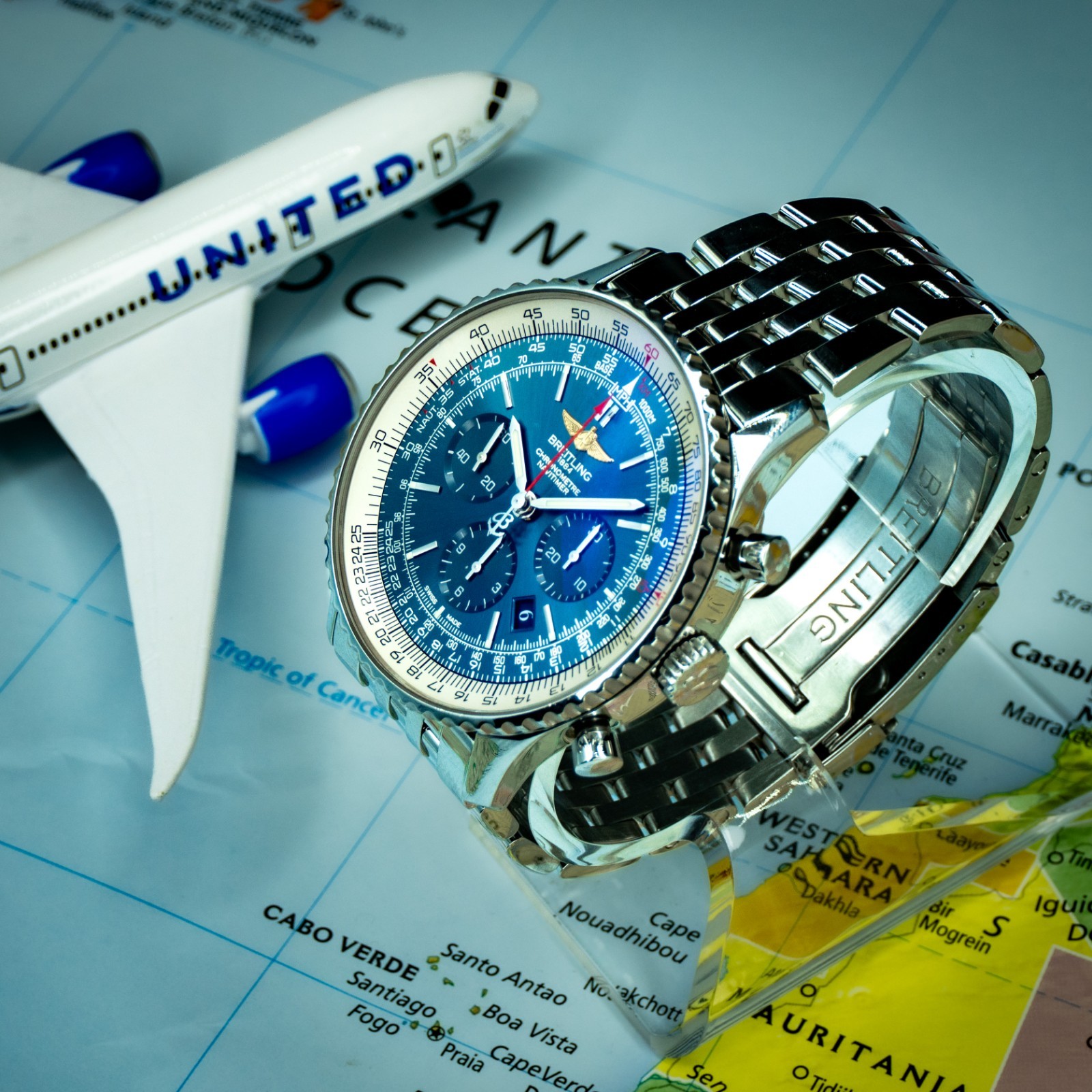 Breitling Navitimer 01 | Ref AB012721/C889 | 46 | Aurora Blue | Steel | Full Set