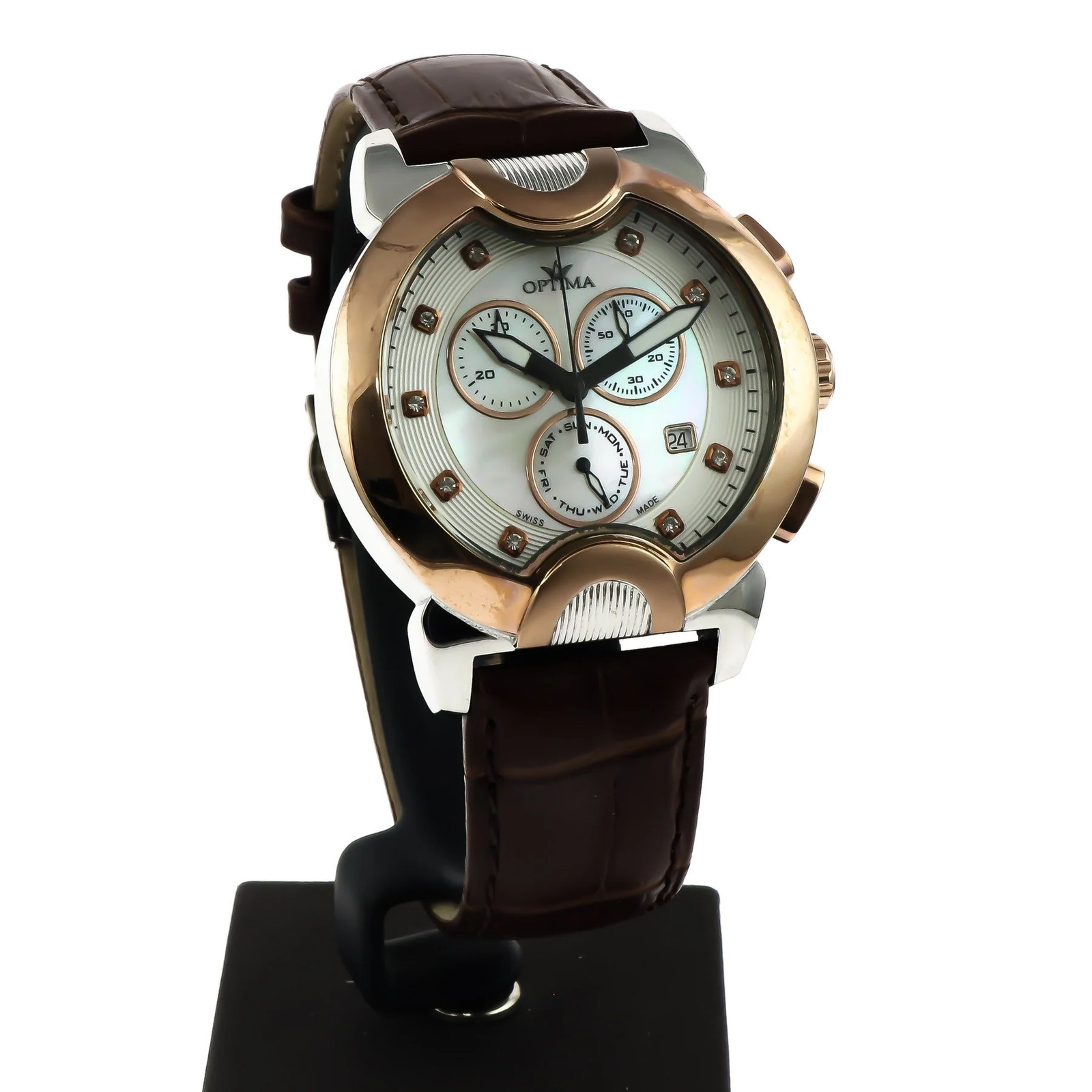Optima – Swiss Chronograph – OSC233-SRL-7 Chronograph Swiss Ronda Quartz 45.9