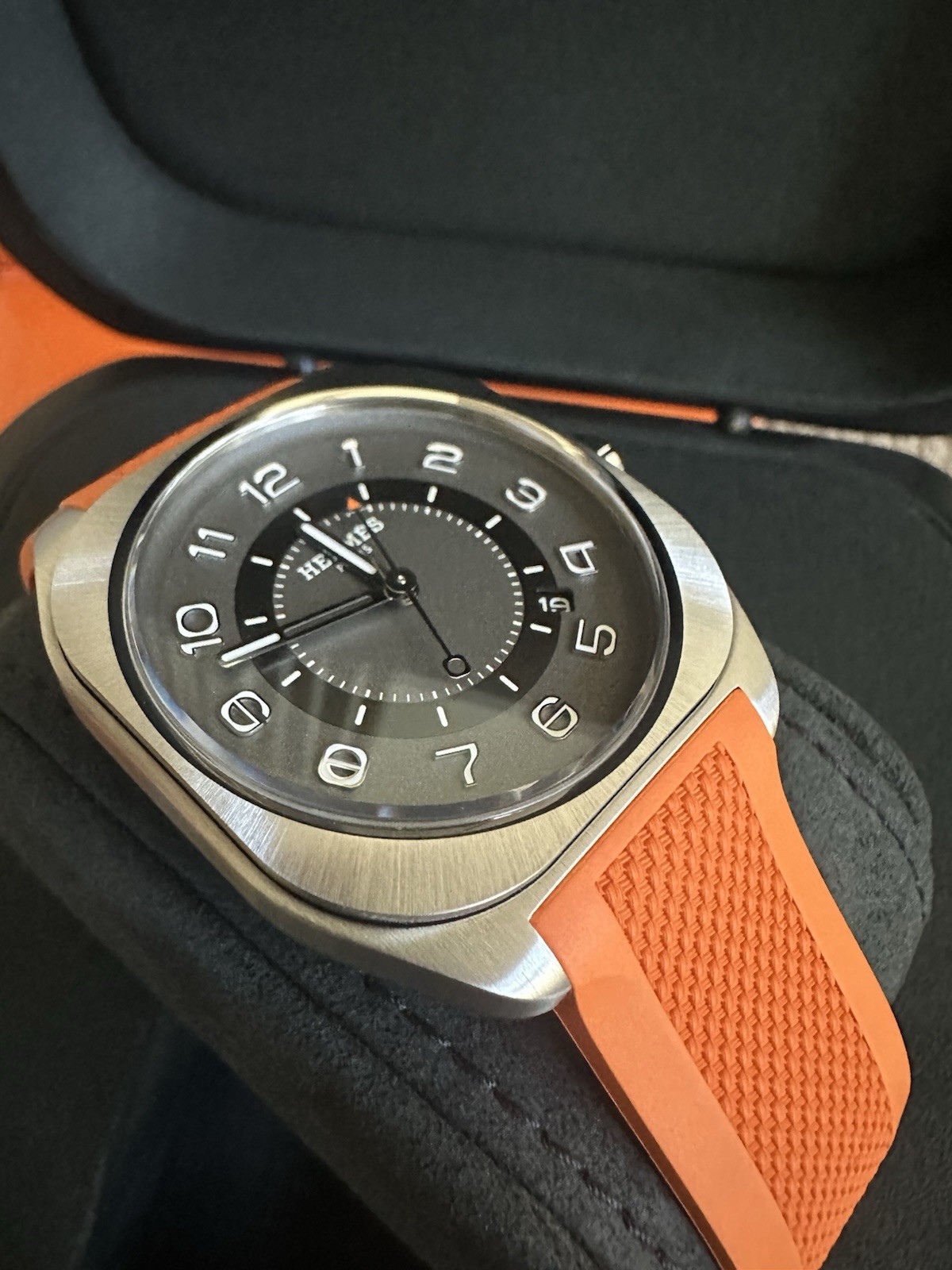 NEW HERMÈS H08 Titanium Automatic Men’s watch W049628WW0, 42 mm w/ Receip $6650