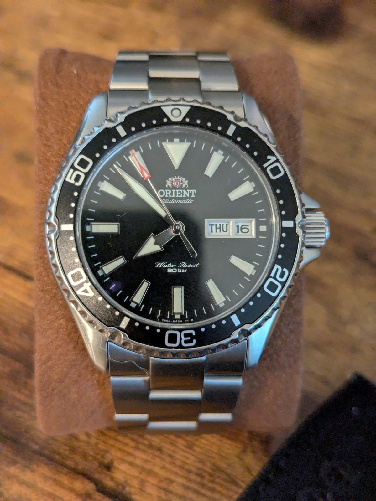 Orient Kamasu Automatic Diver Watch W/Miltat Bracelet+Archer Canvas Strap