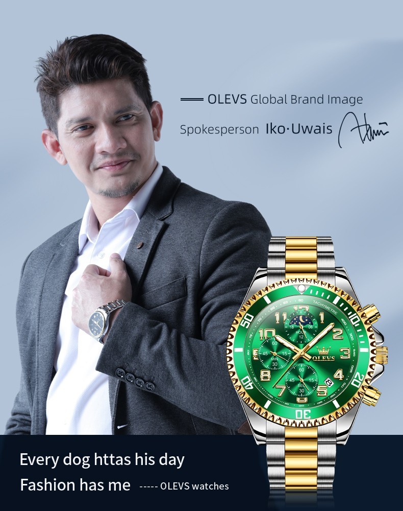 OLEVS 2926 Luminous 3ATM Waterproof Man Present Japan Movement Quartz Watch