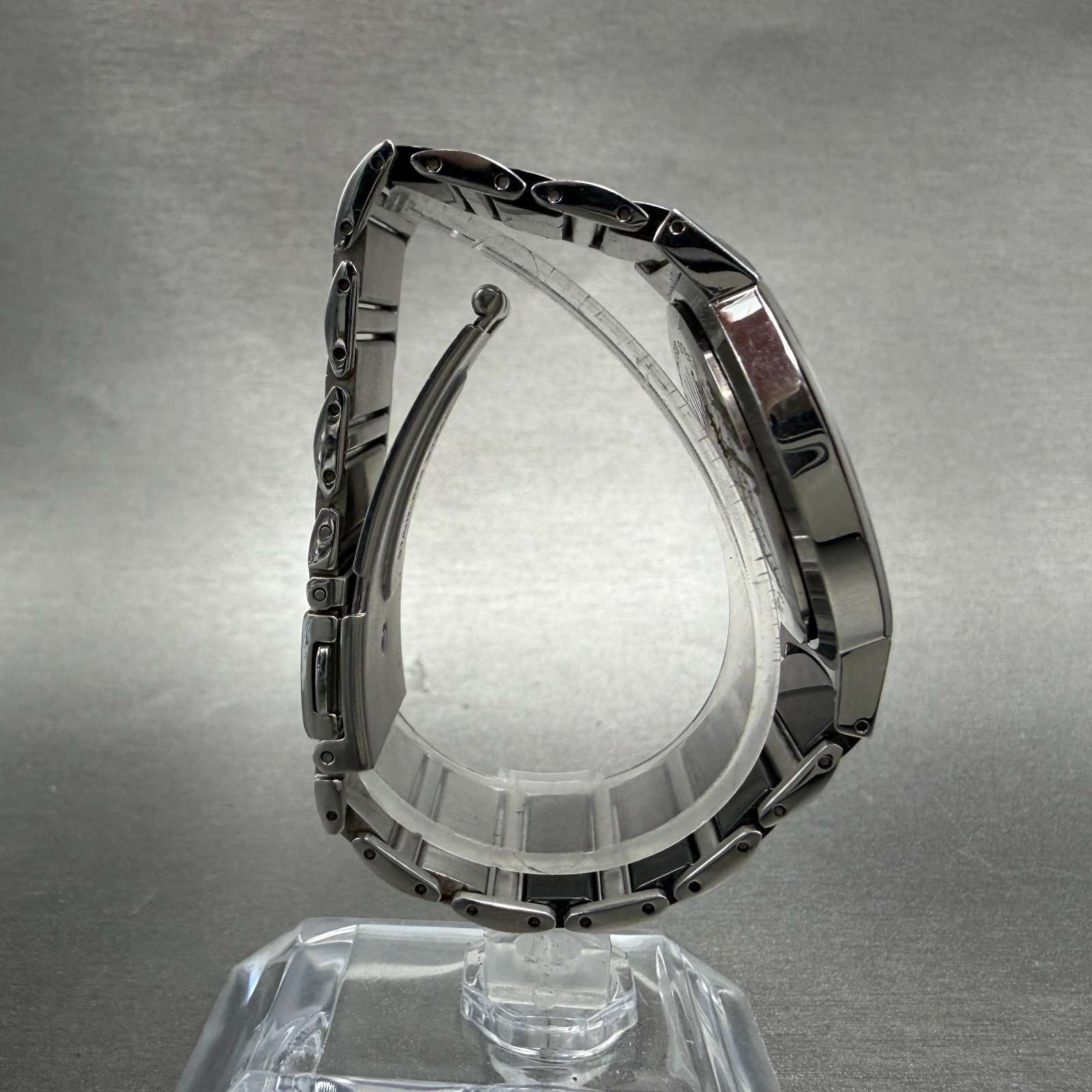 Technos Watch Men 33mm Silver Dial Silver Tone Round TBM674 New Battery
