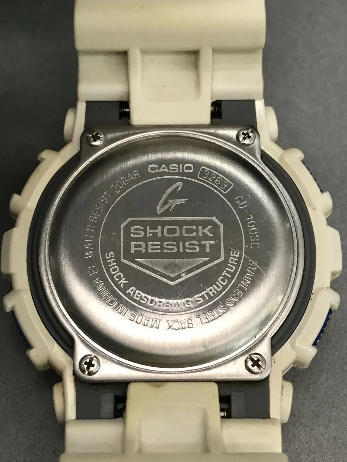 [Working Condition] CASIO G-SHOCK GD-100SC White (Item No. 3251)