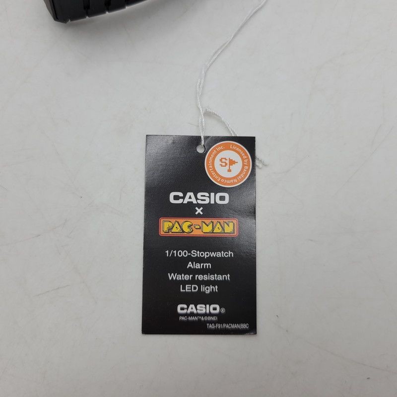 Used excellent condition CASIO PAC MAN DIGITAL QUARTZ F 91WPC 1ADR digital quart