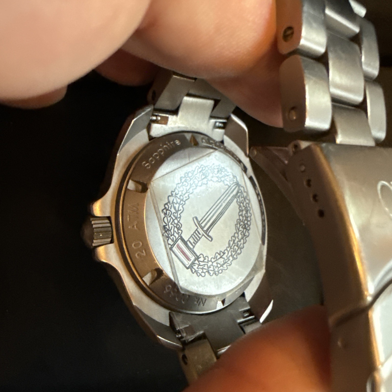 AlphaTime Mission Timer Titanium Dive Watch Fricker Case Made In Germany RARE