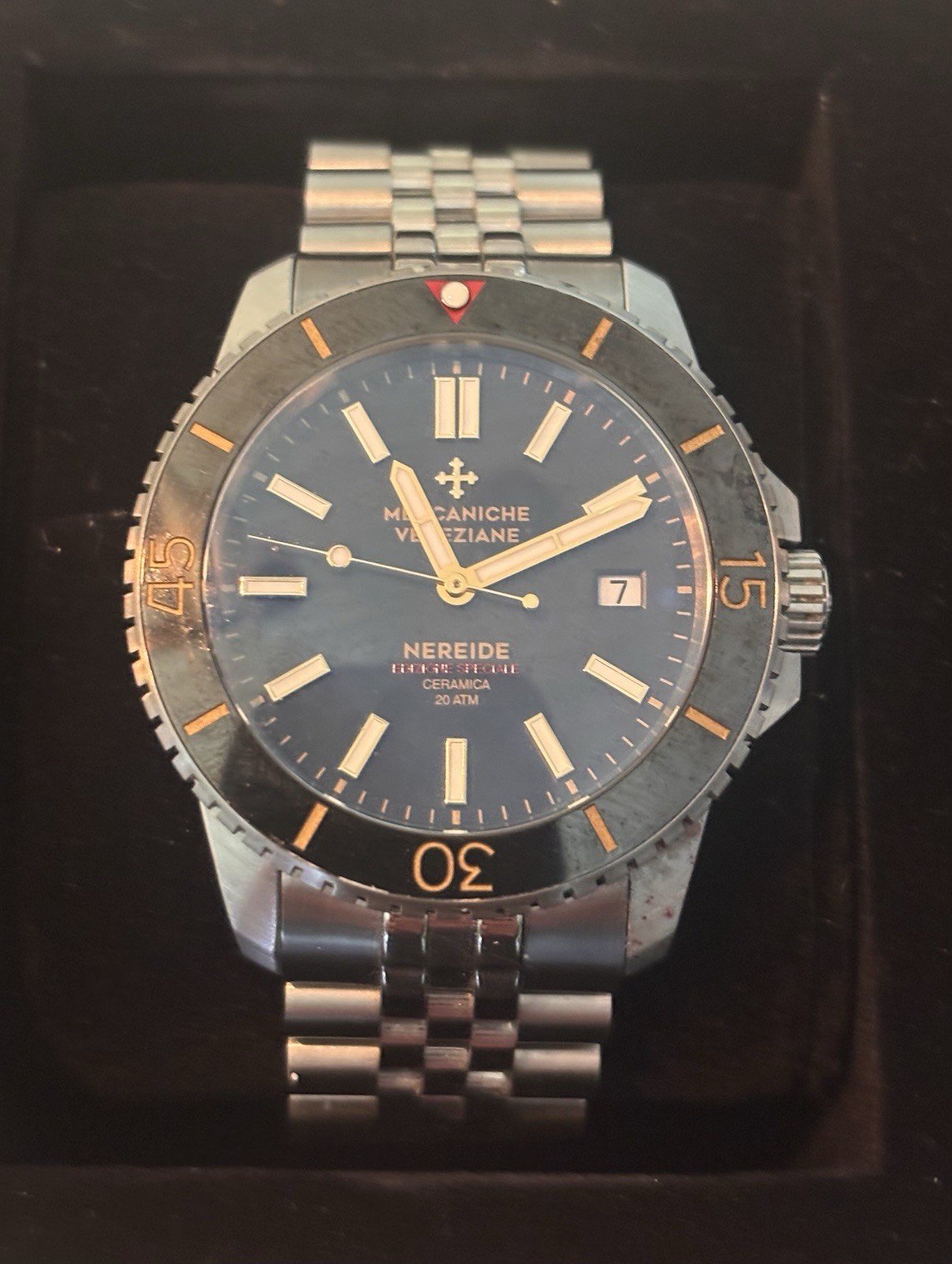 Meccaniche Veneziane NEREIDE Ceramica Venice Italy 42mm Timepiece