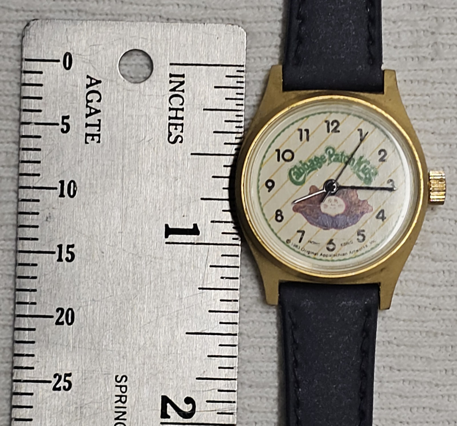 Vintage 1983 Cabbage Patch Kid Doll 27mm Novelty Mechanical Unisex Kids Watch