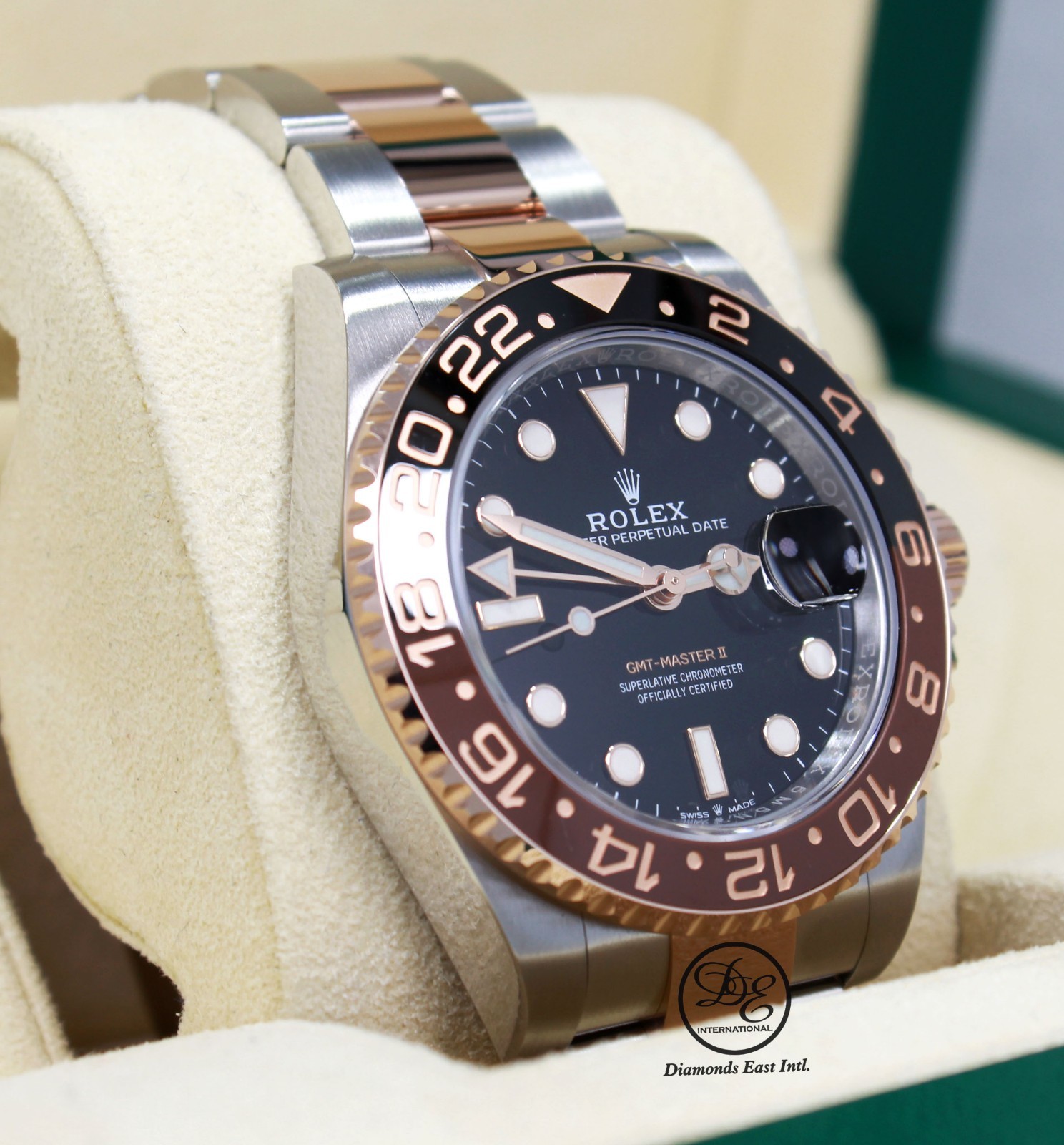 Rolex GMT-MASTER II 126711 ROOT BEER 18K Rose Gold /SS Ceramic B/PAPER *UNWORN*