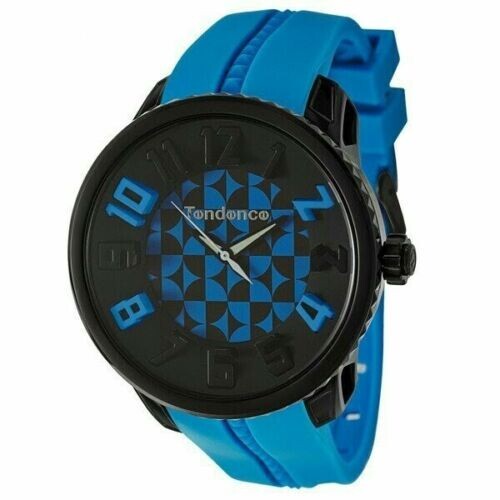 Tendence Round Gulliver Skull Hydrogen Men’s Watch Black Blue – New w/tags