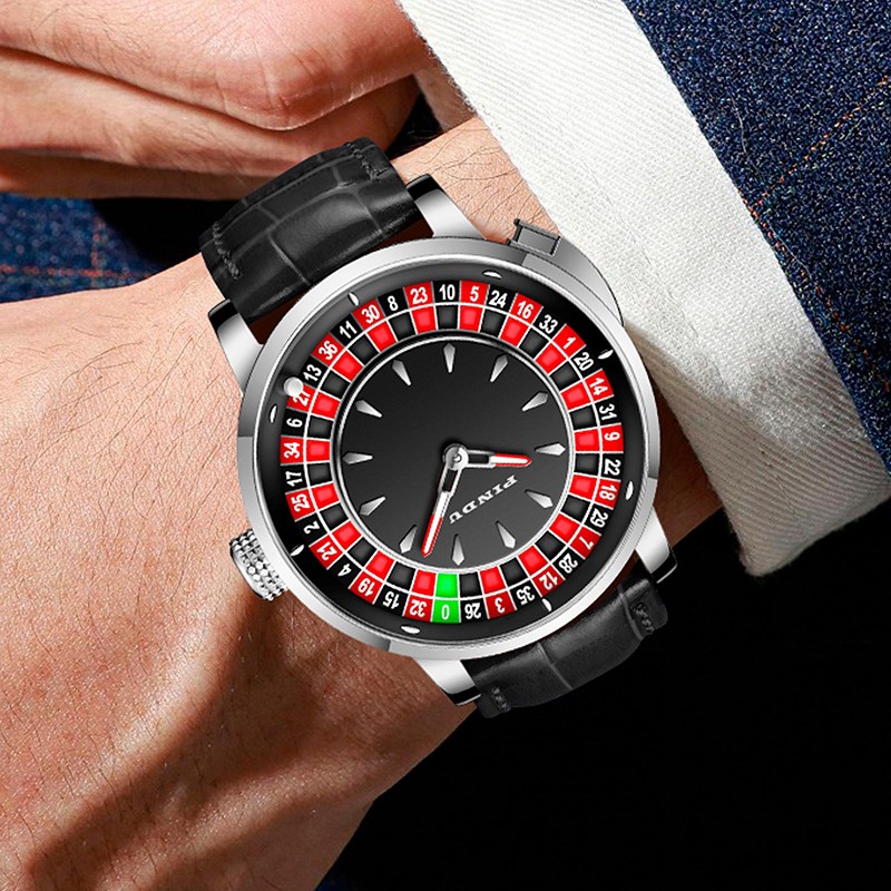 2025 PINDU Men’s automatic mechanical watch case 46mm Button Gambling DishLuxury