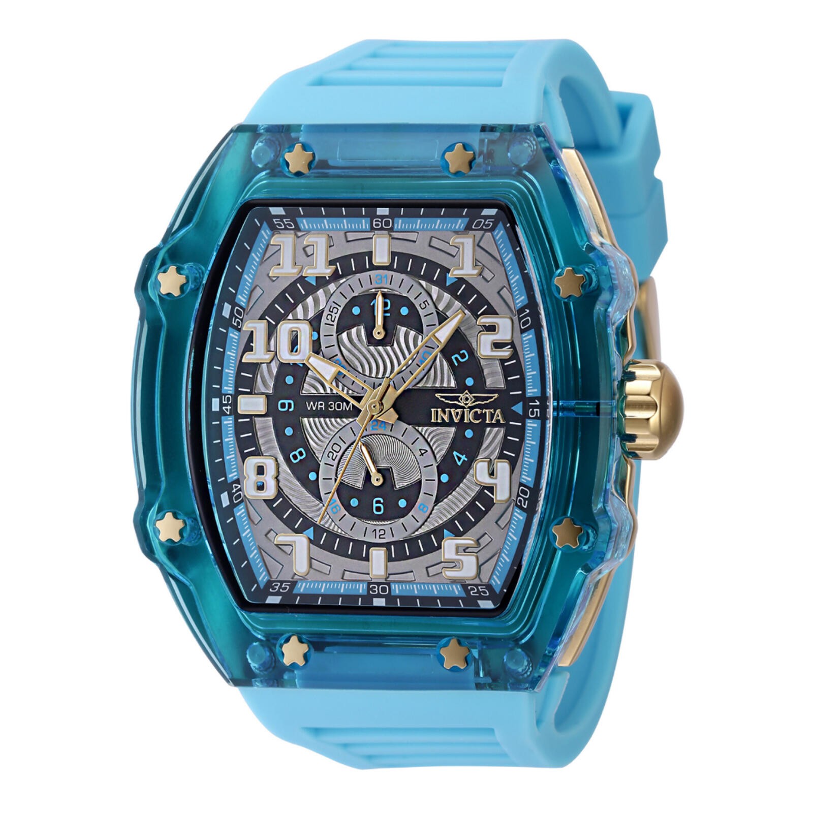 Invicta Racing Cyclone Men’s Watch – 48.5mm, Blue (48709)