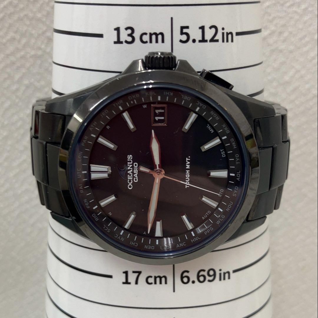 [NEAR MINT] Casio Oceanus OCW-S100B-1AJF Tough Solar Titanium Black Dial Men’s