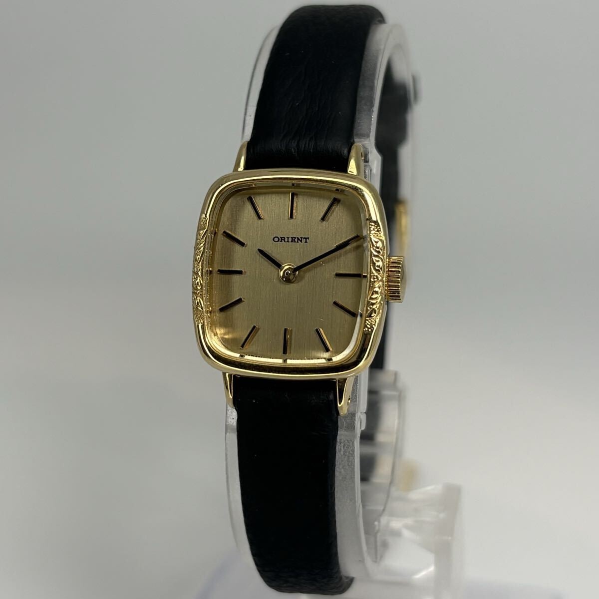Deadstock ORIENT Elegance Special 1970s Vintage Hand-Winding Watch Gold 19mm