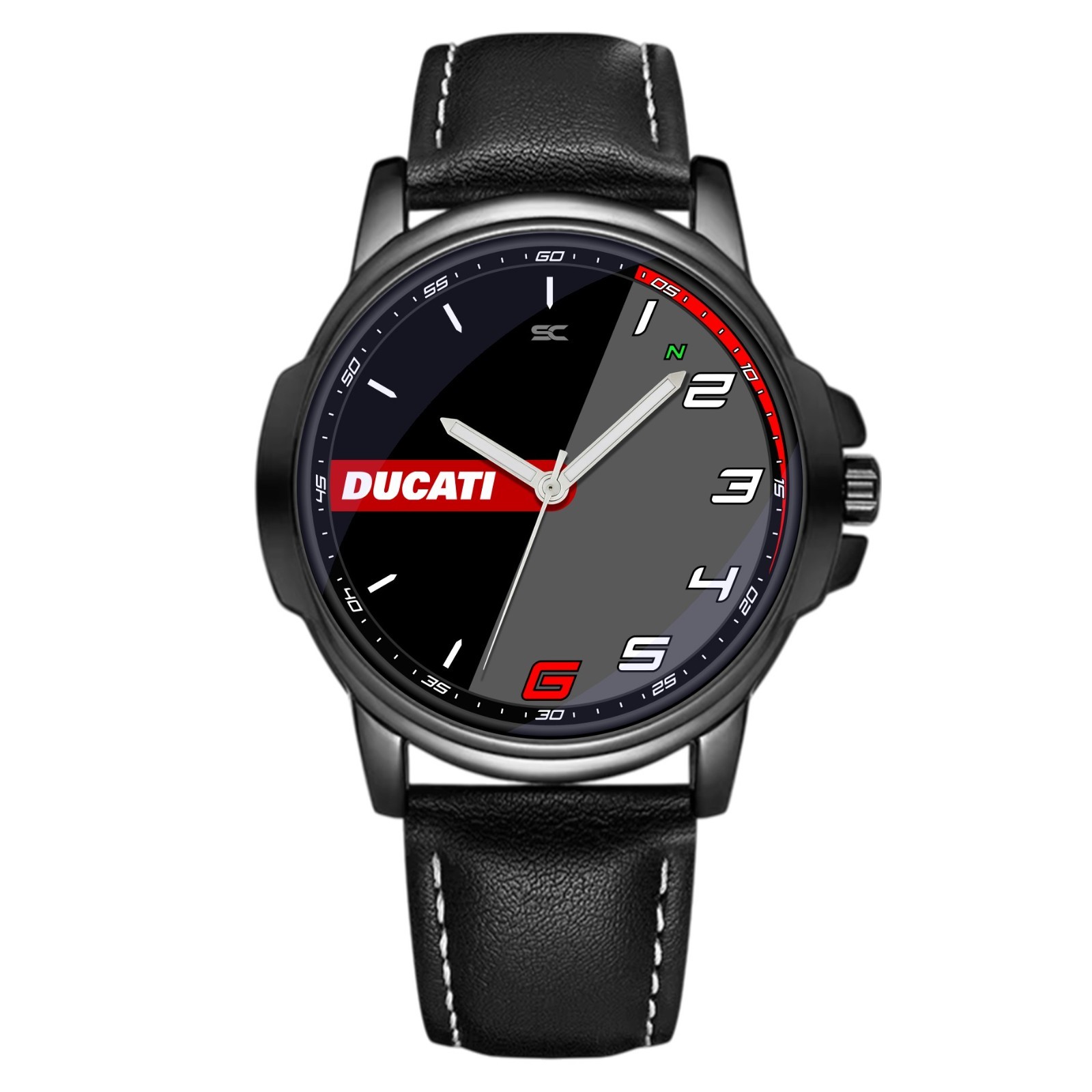 Ducati Gear Passion Sport Gearbox Fan Art Quartz Motorcycle Wrist Watch