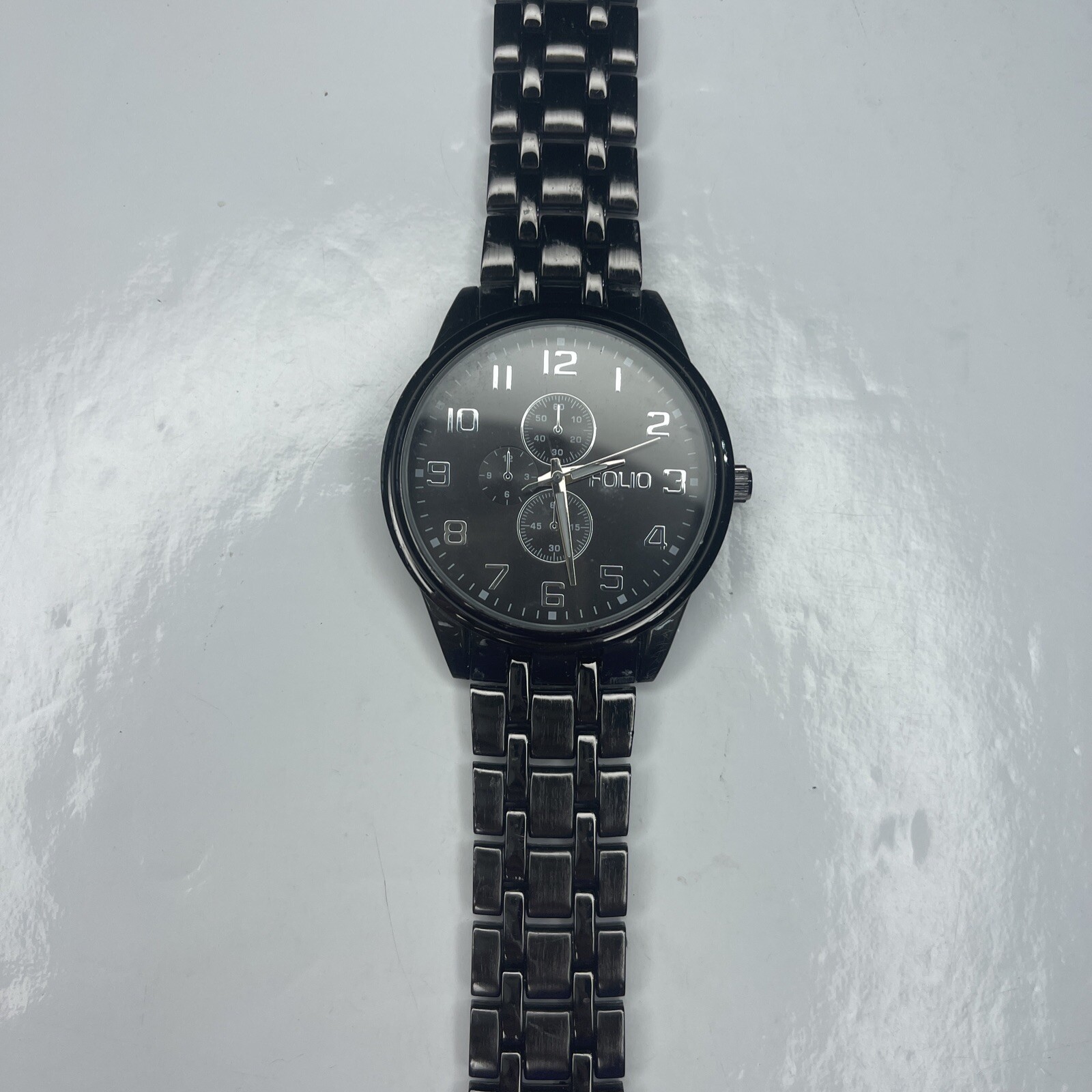 E Folio Charcoal Gunmetal FMD MSG070 Japan Black Stainless Repair Untested