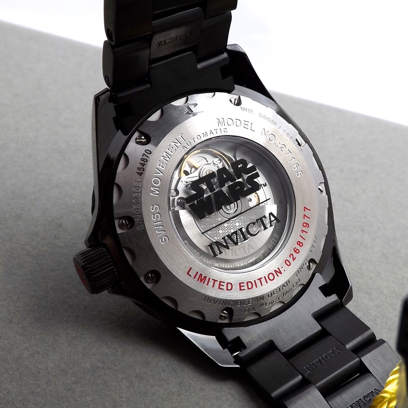 Darth Vader Rare Invicta Limited Edition Star Wars no268 Mens Wrist Watch New