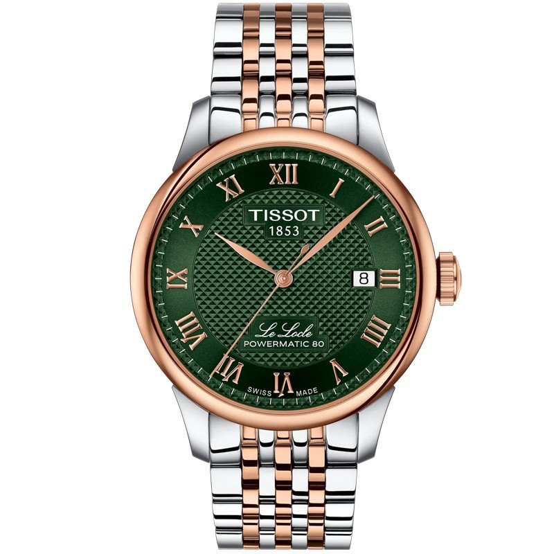 Tissot Le Locle 39.3mm Green Dial Men’s Watch T0064072209301
