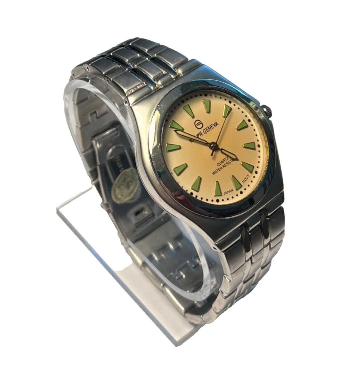 Vintage RALPH GENEVA MENS WATCH Classic New Battery