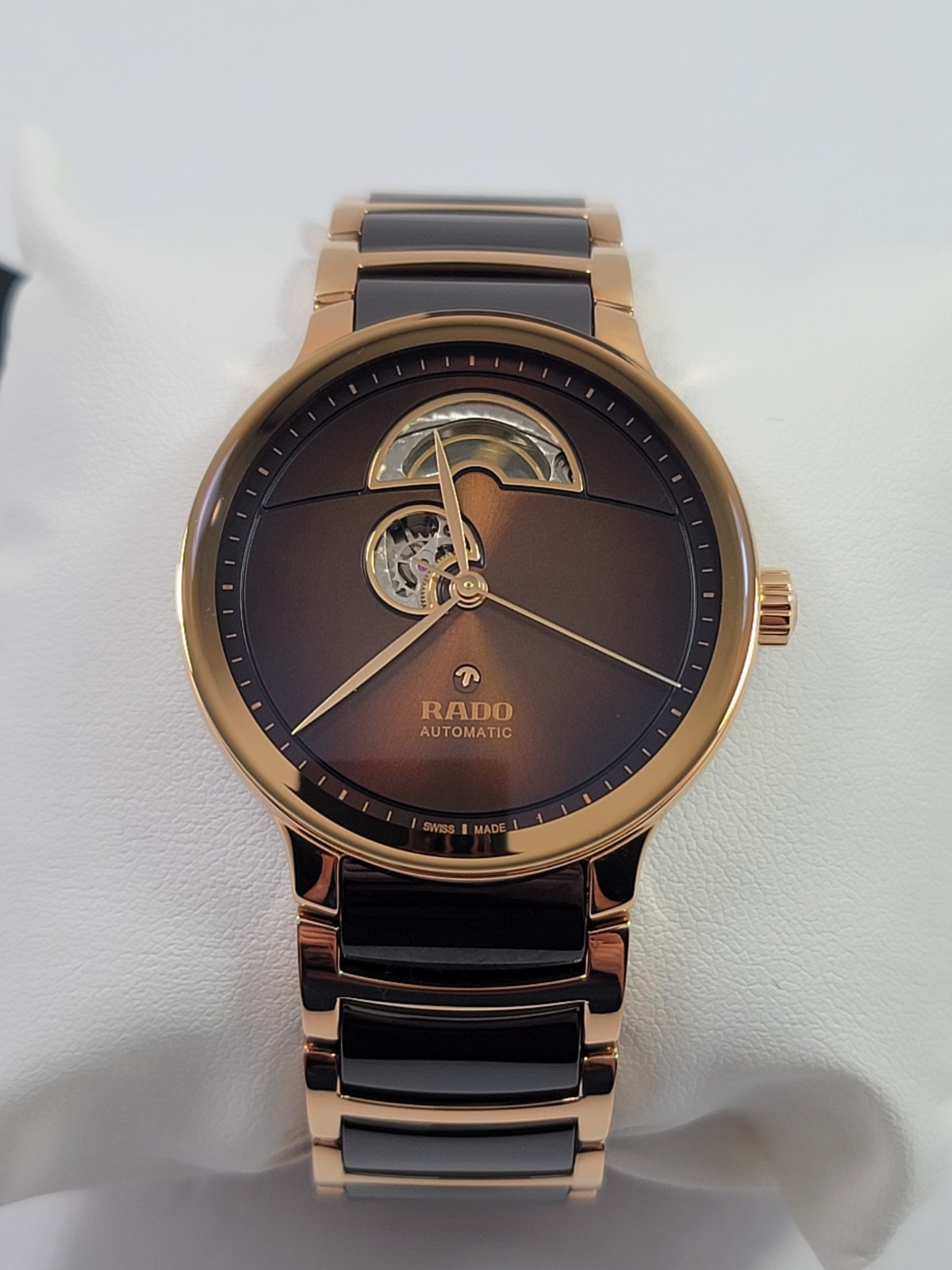 Rado Centrix SWISS Automatic Open Heart Ceramic Two Tone Men’s Watch R30013302
