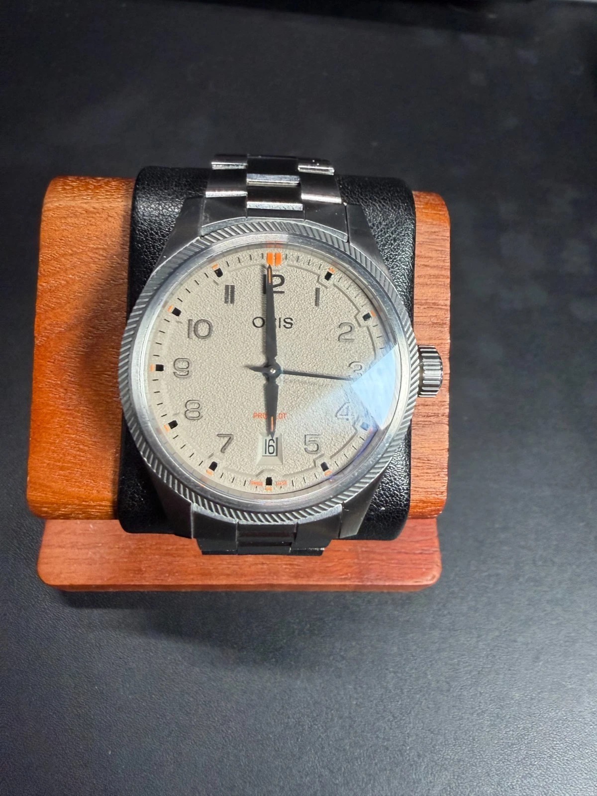 Oris ProPilot Date 41mm Chalk Grey Bracelet 01 733 7805 4163-07 Box 2025
